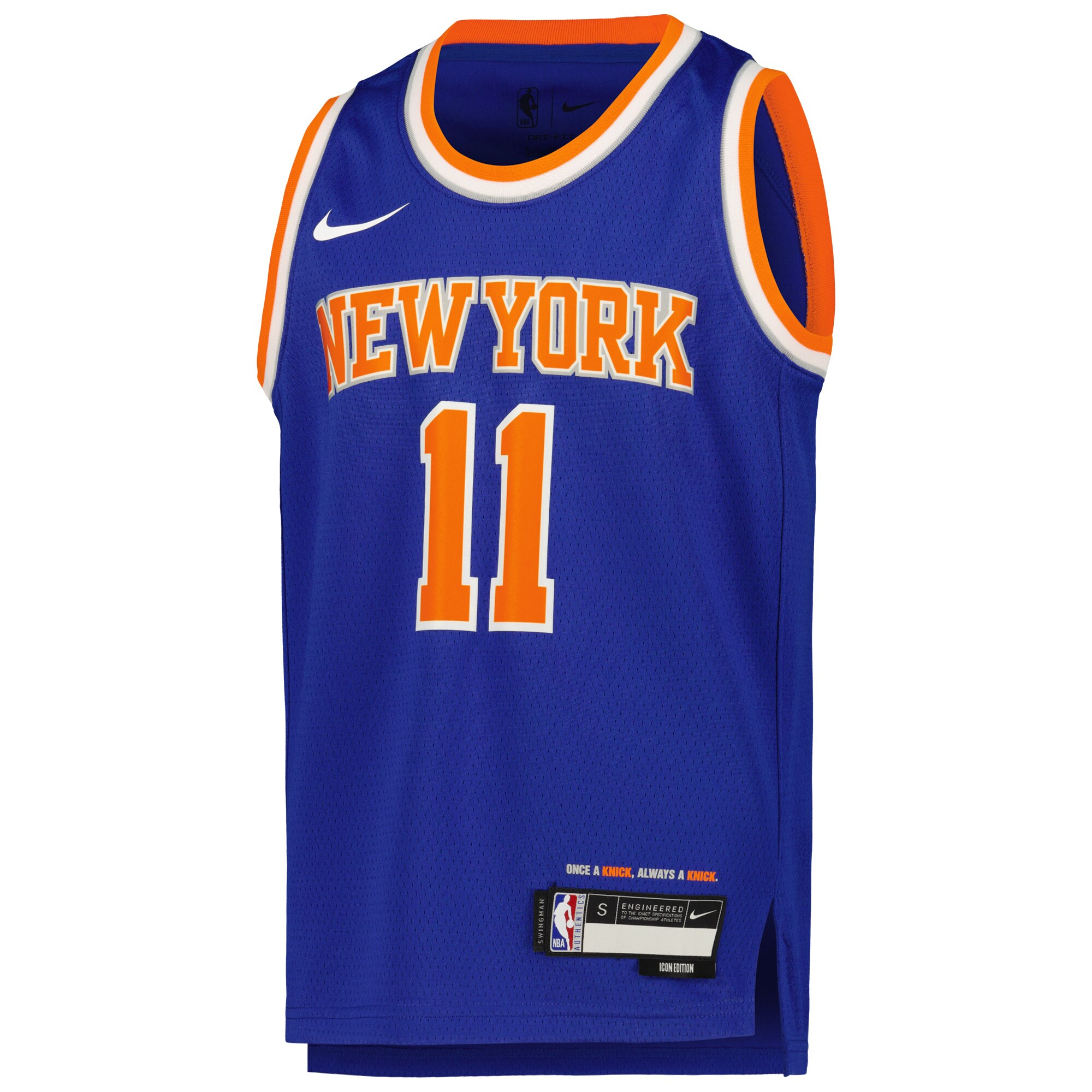 Jalen Brunson New York Knicks Youth Swingman Jersey - Icon Edition - Blue