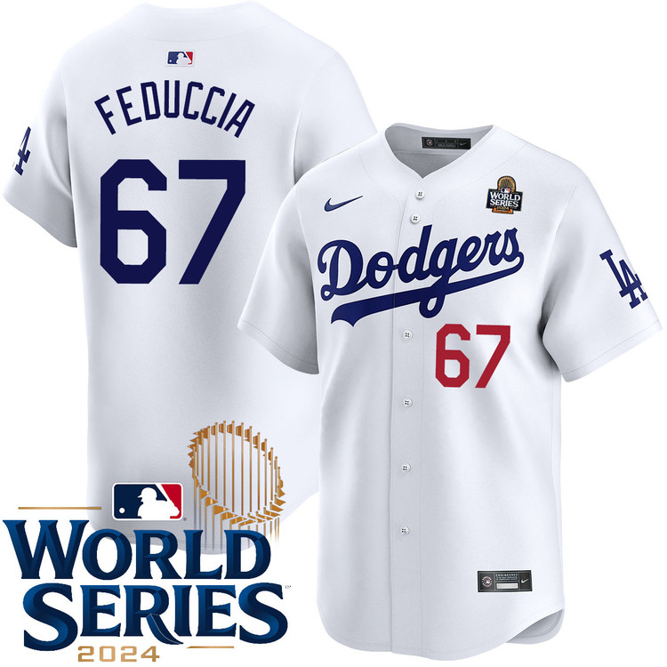 Hunter Feduccia Los Angeles Dodgers Home Limited World Series Jersey