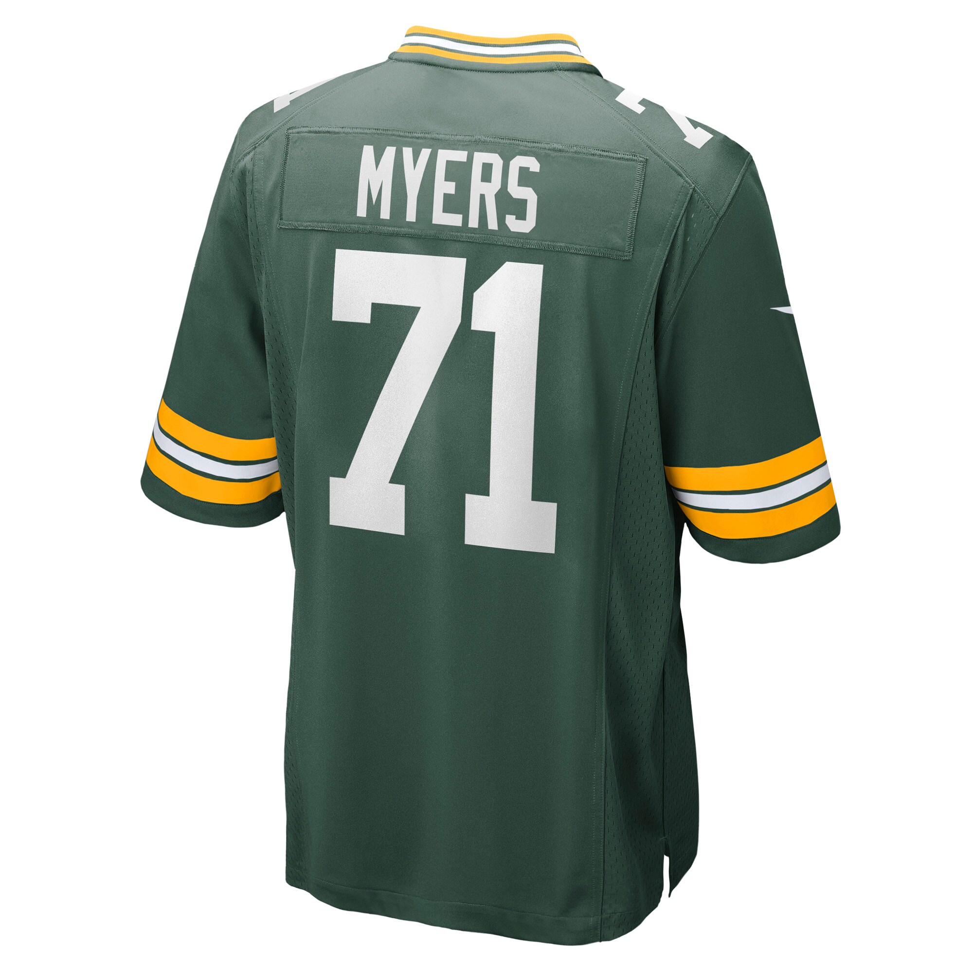 Josh Myers Green Bay Packers  Game Jersey - Green