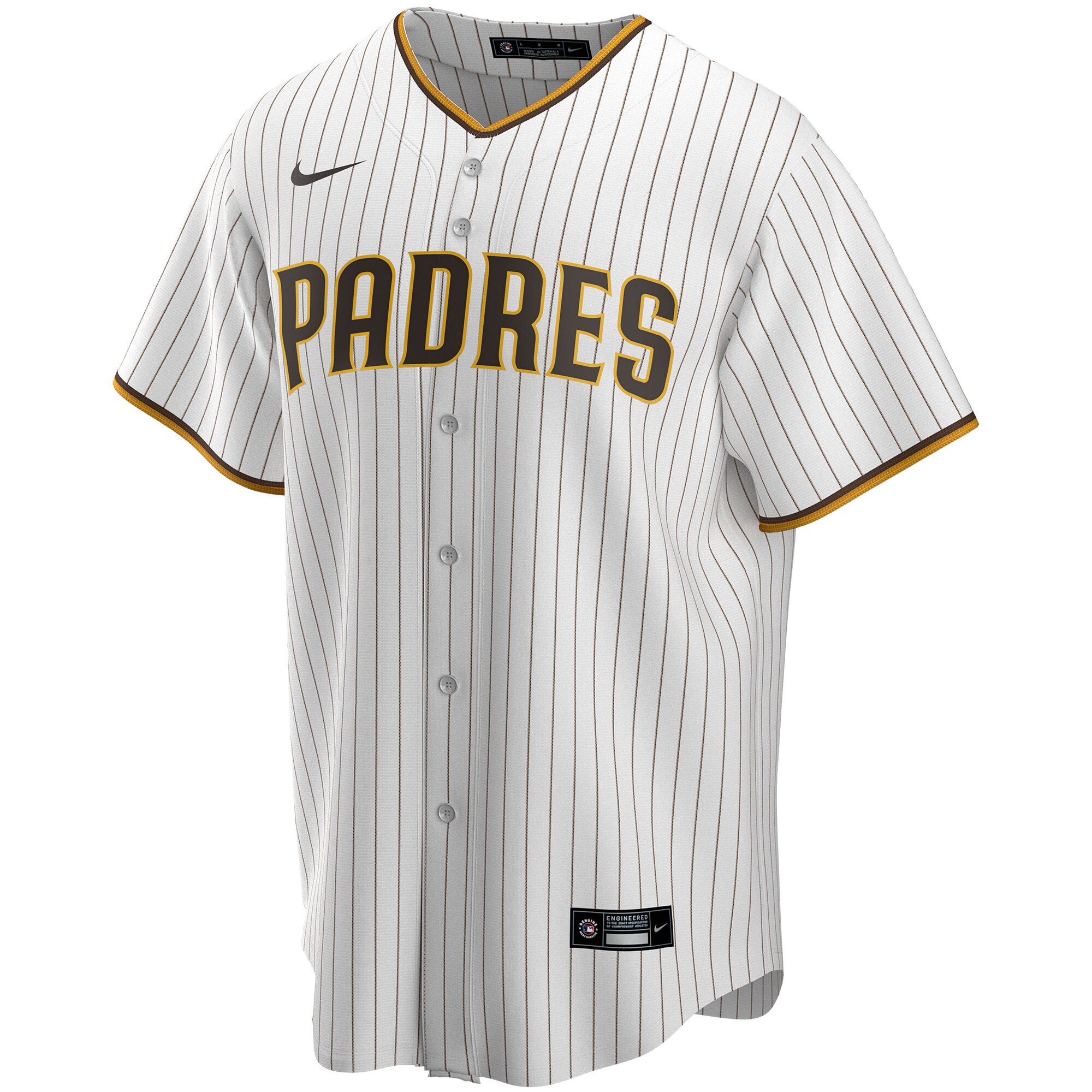 San Diego Padres  Home Replica Custom Jersey - White