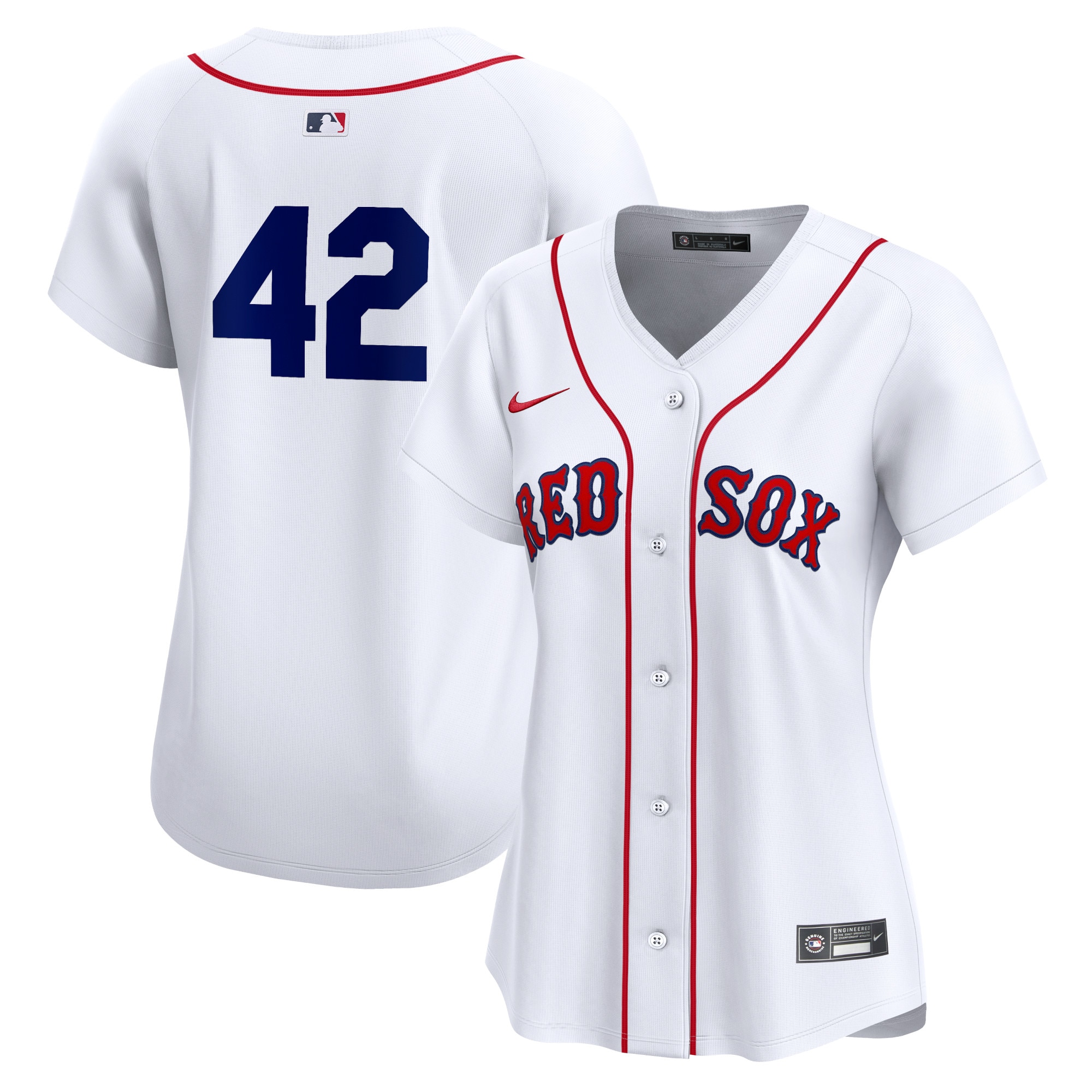 Boston Red Sox Women's 2024 Jackie Robinson Day Home Limited Jersey White