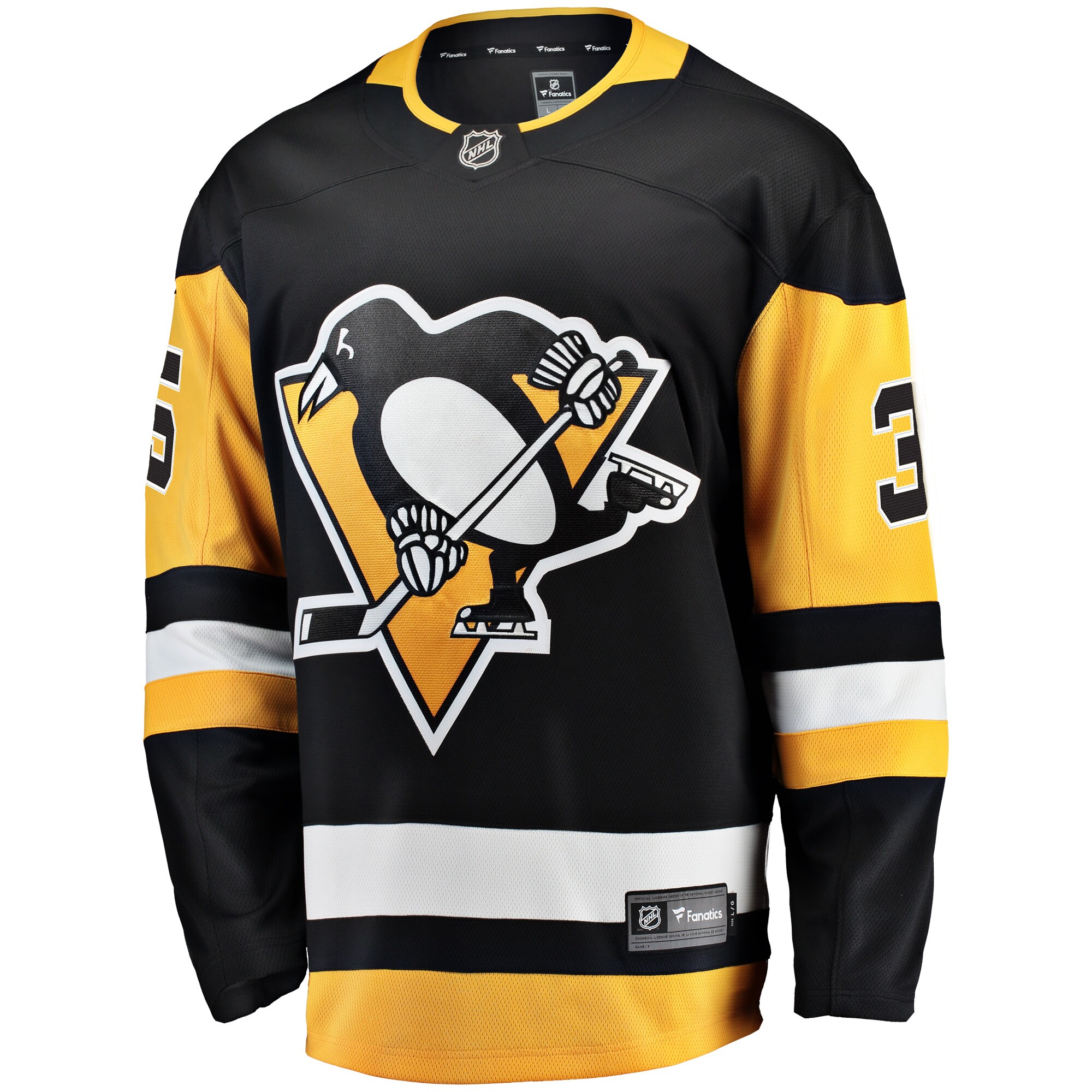 Tristan Jarry Pittsburgh Penguins Fanatics Home Breakaway Player Jersey - Black