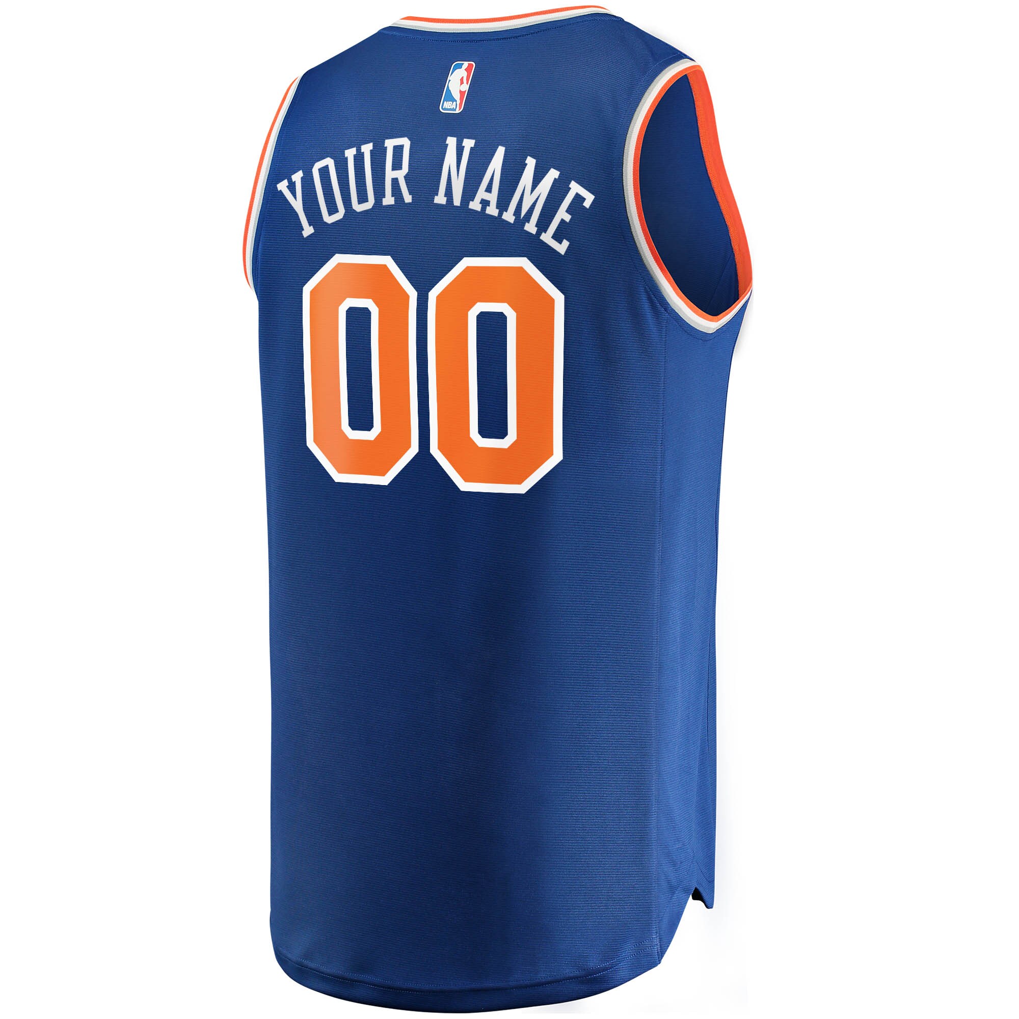 New York Knicks Fanatics Fast Break Custom Replica Jersey Blue - Icon Edition