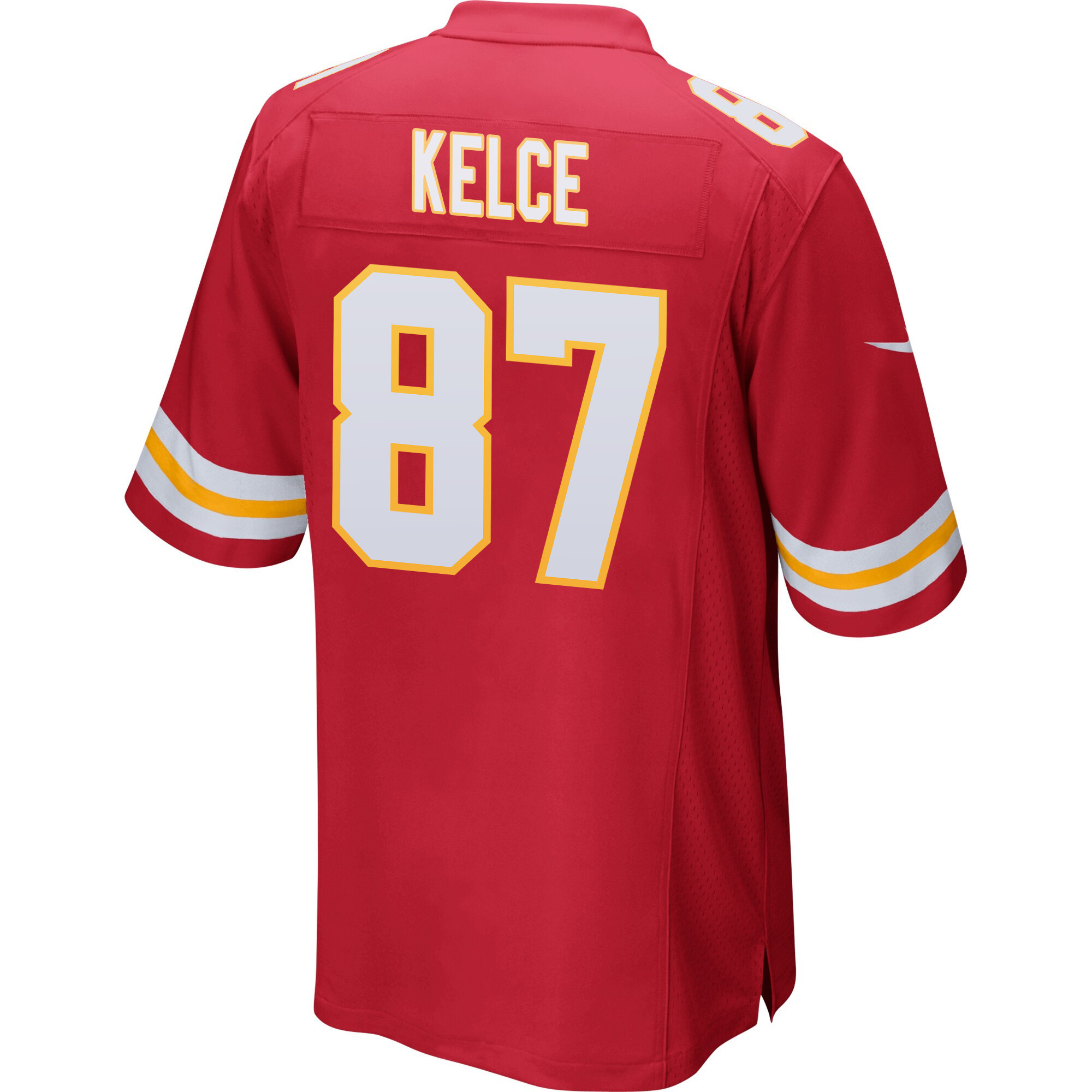 Travis Kelce 87 Kansas City Chiefs Super Bowl LVIII Patch Game Men Jersey - Red