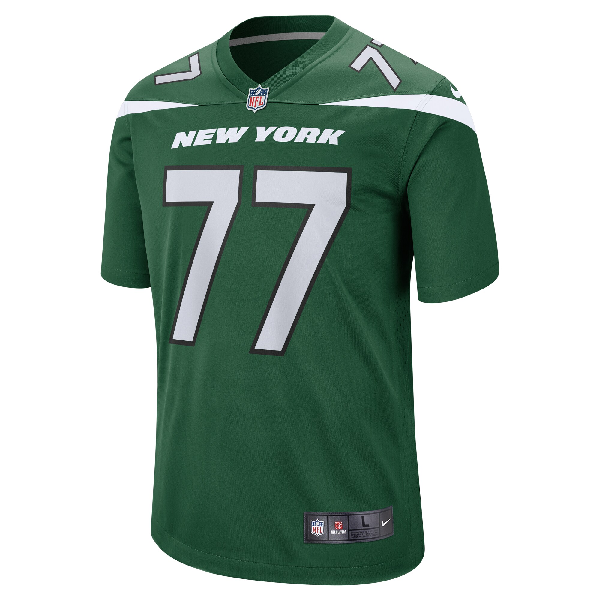 Mekhi Becton New York Jets  Player Game Jersey - Gotham Green