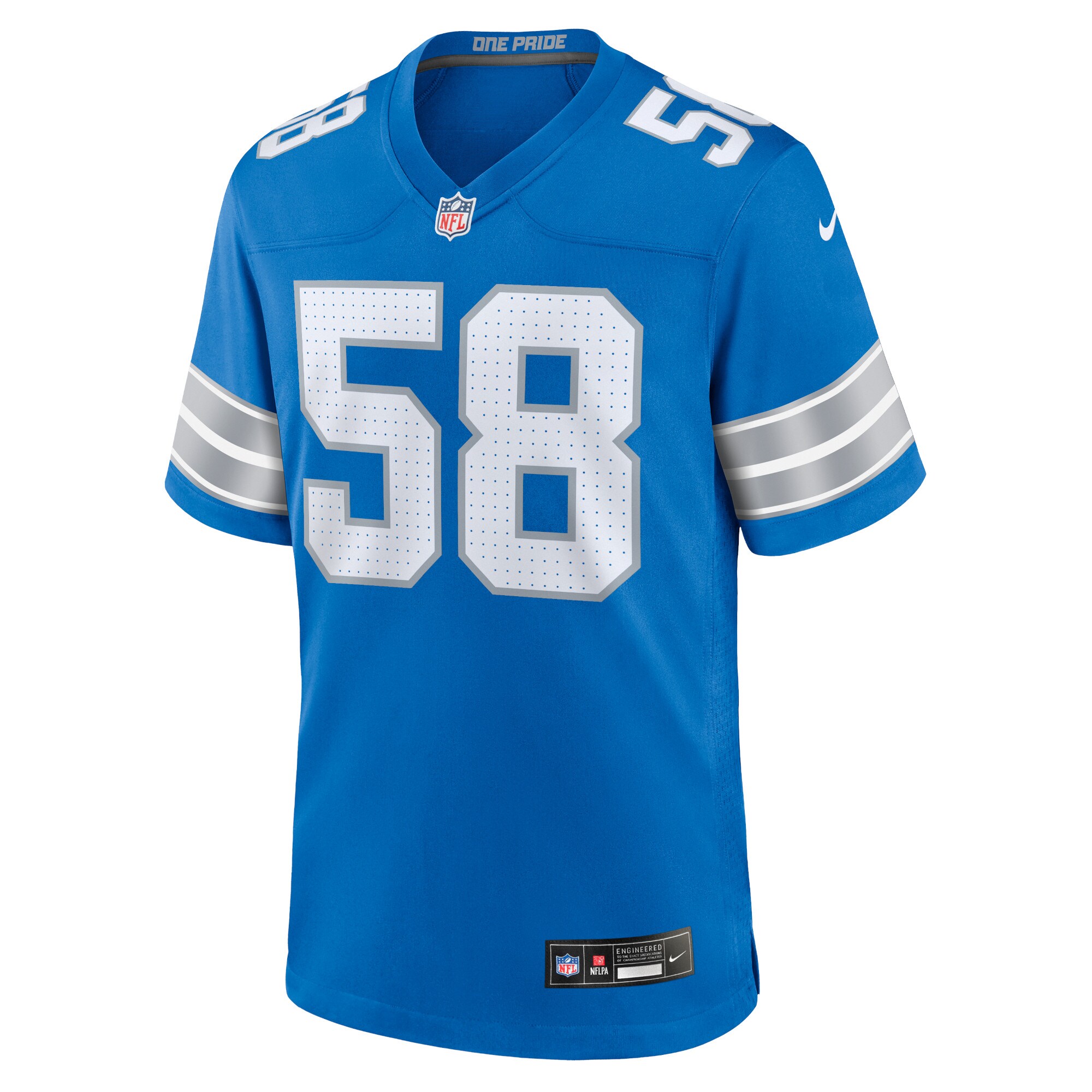 Penei Sewell Detroit Lions  Game Jersey - Blue