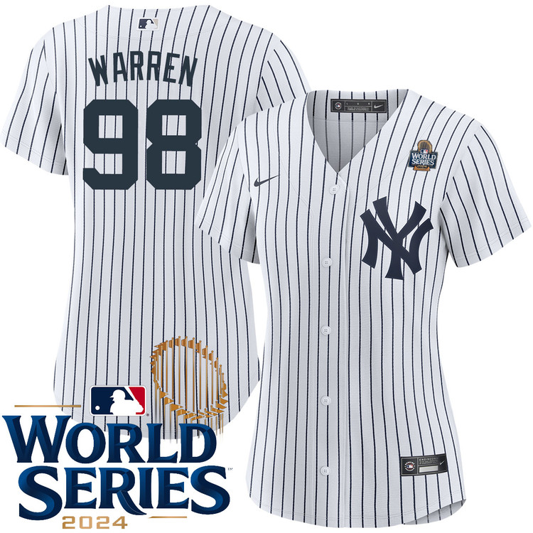 Will Warren New York Yankees Women's Home World Series Jersey