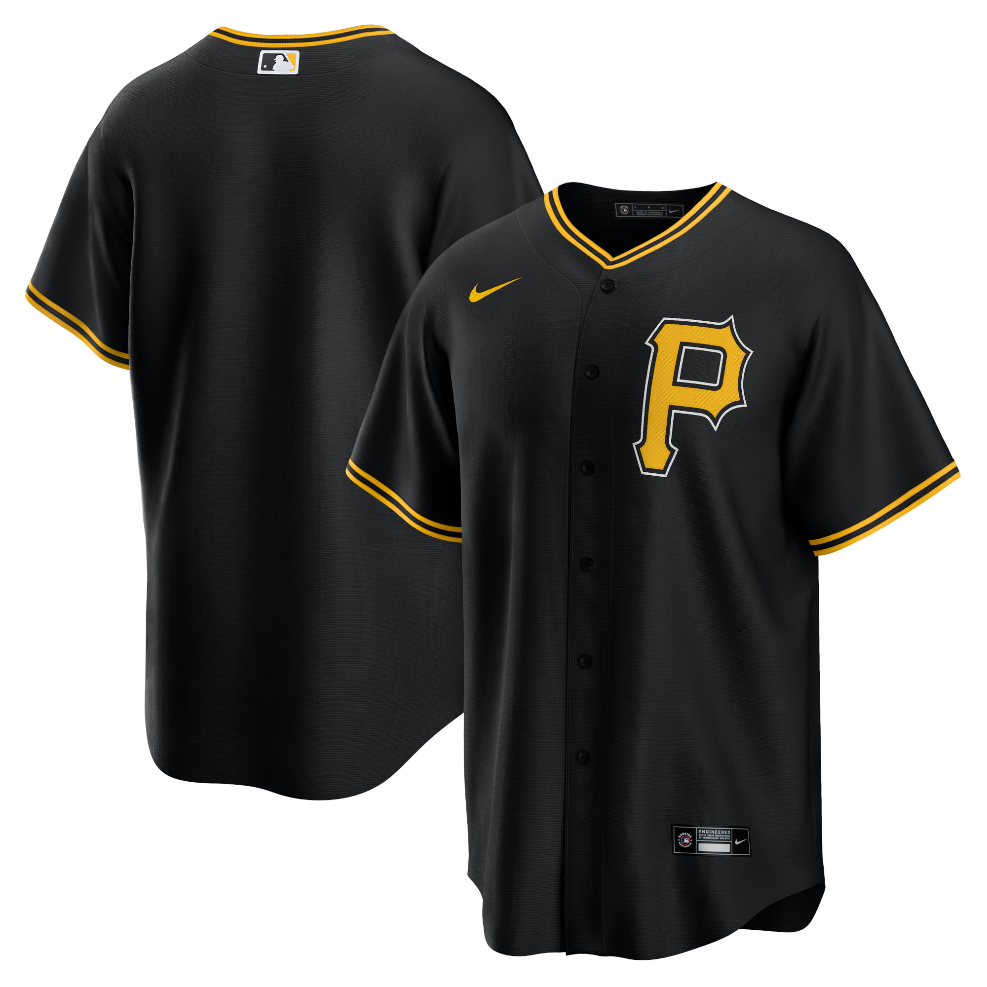 Pittsburgh Pirates  Alternate Replica Team Jersey - Black