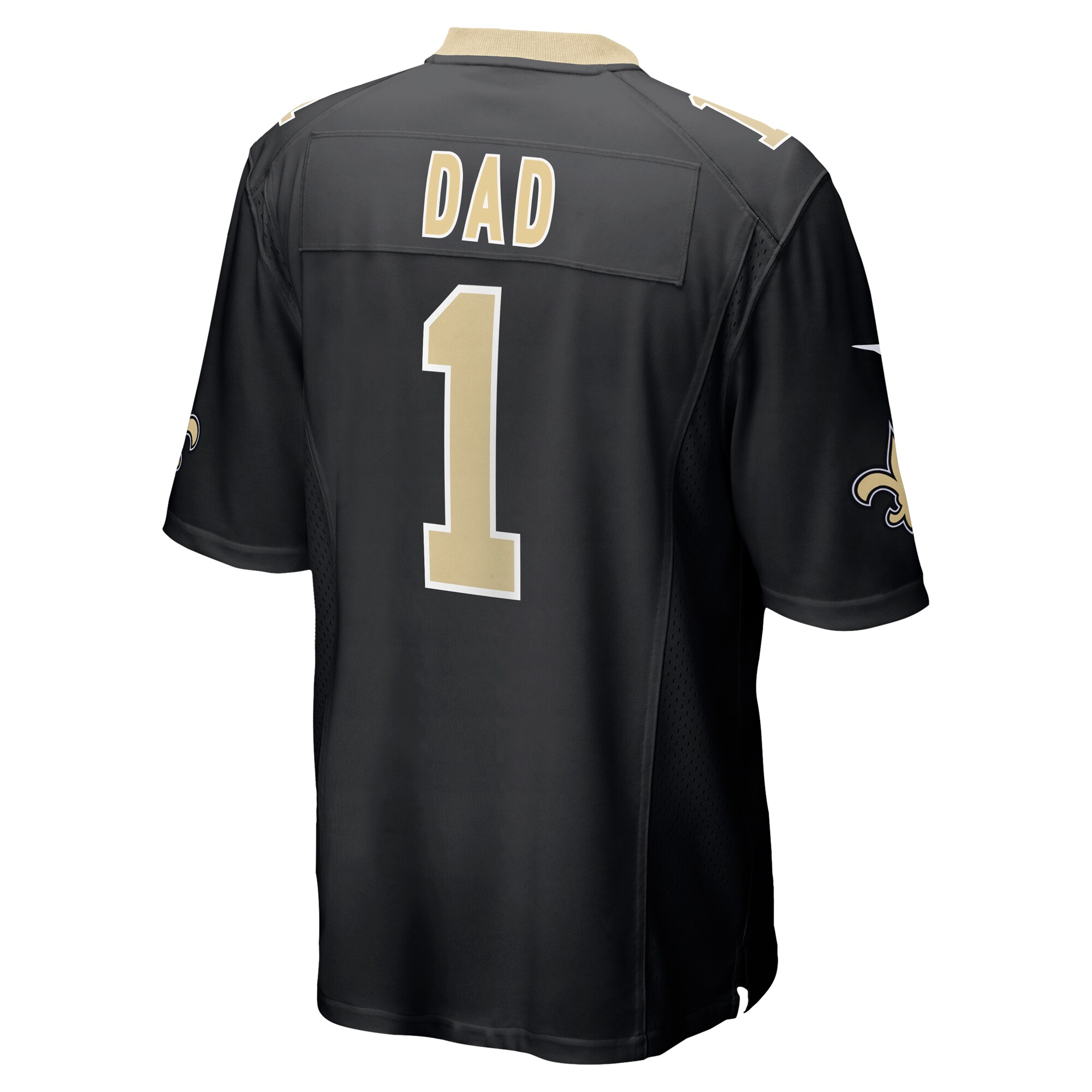 Number 1 Dad New Orleans Saints  Game Jersey - Black