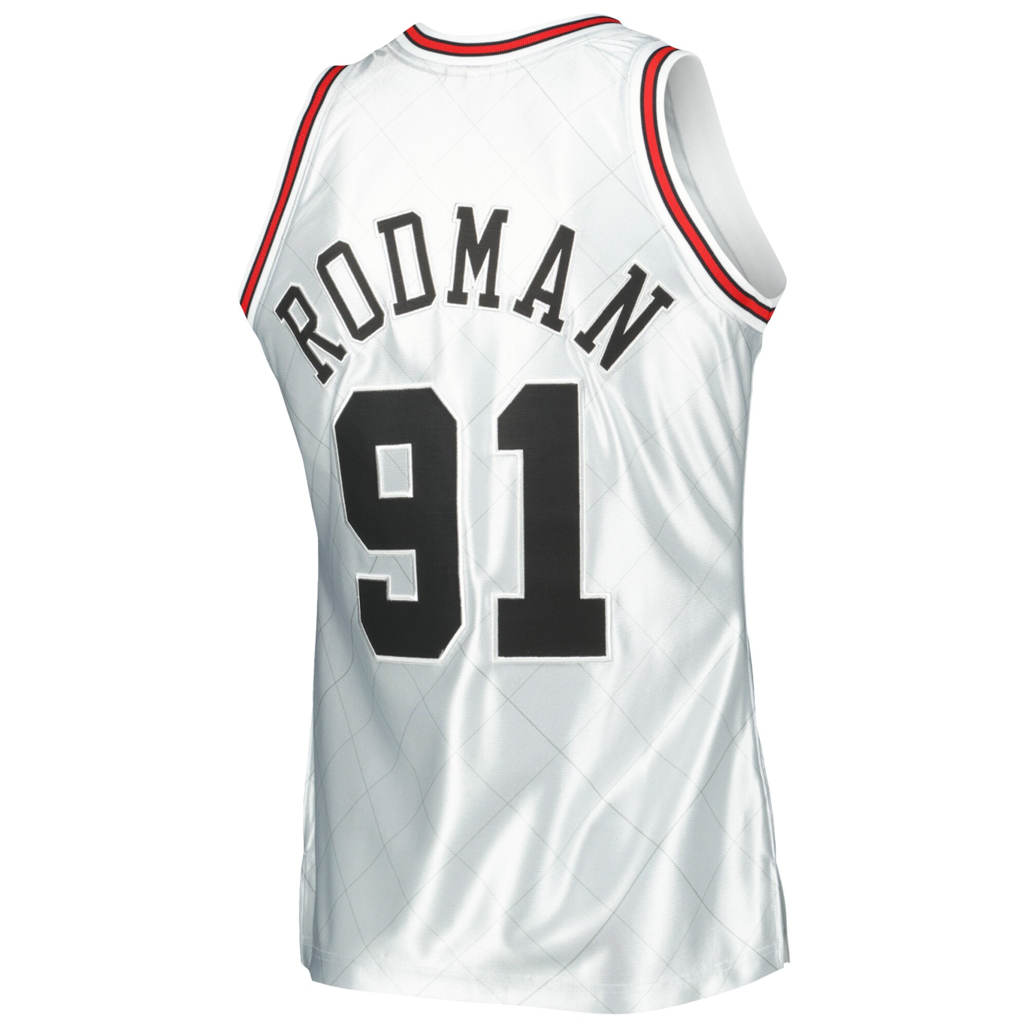 Dennis Rodman Chicago Bulls Mitchell & Ness 1997\/98 Hardwood Classics 75th Anniversary Swingman Jersey - Platinum