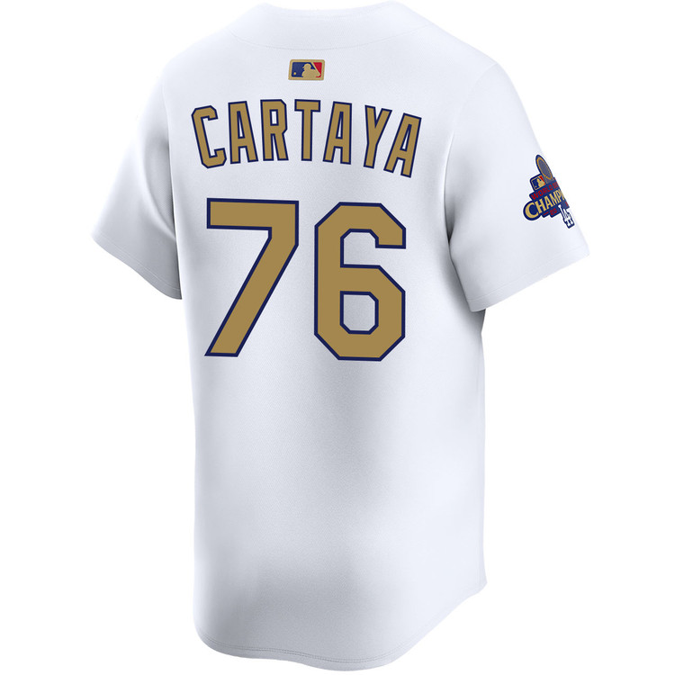 Diego Cartaya Los Angeles Dodgers Home 2025 Gold Collection Limited Jersey