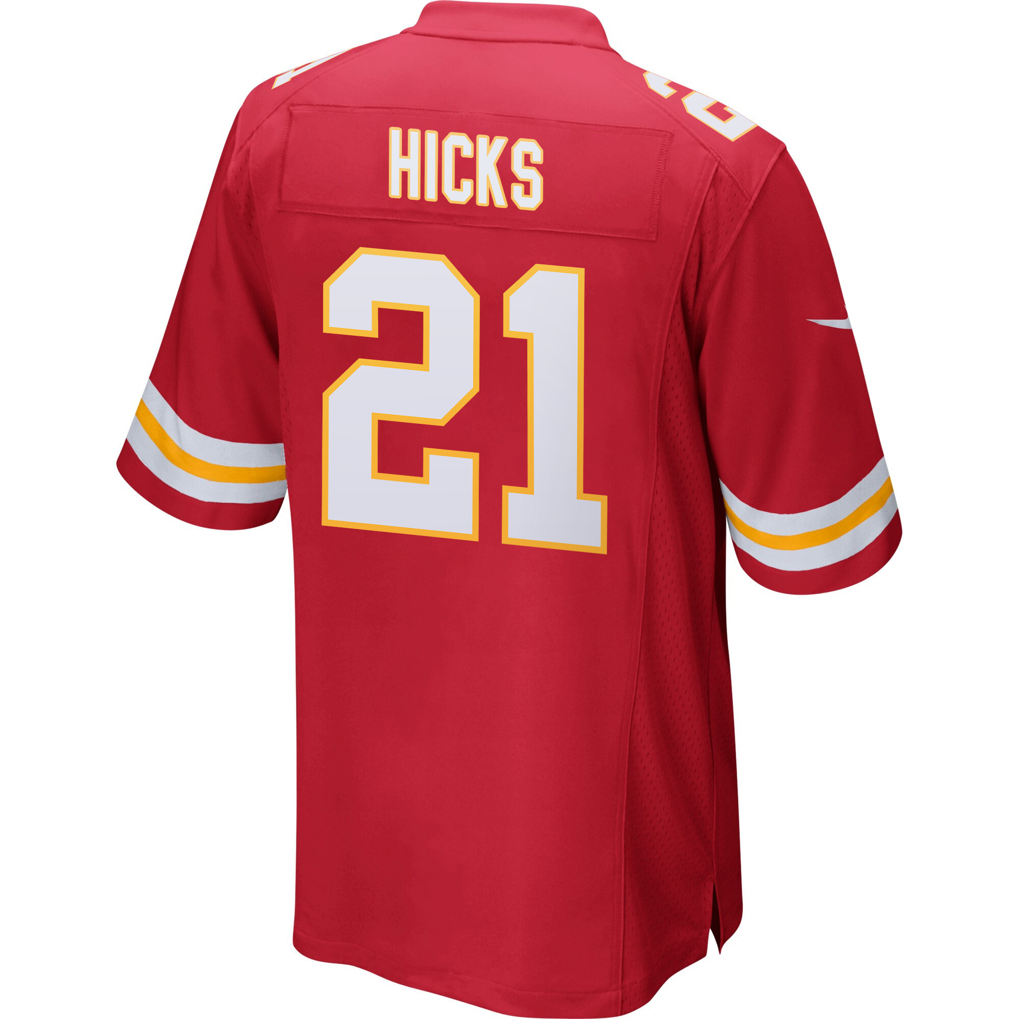 Jaden Hicks 21 Kansas City Chiefs Super Bowl LIX New Orleans Patch Game Men Jersey - Red