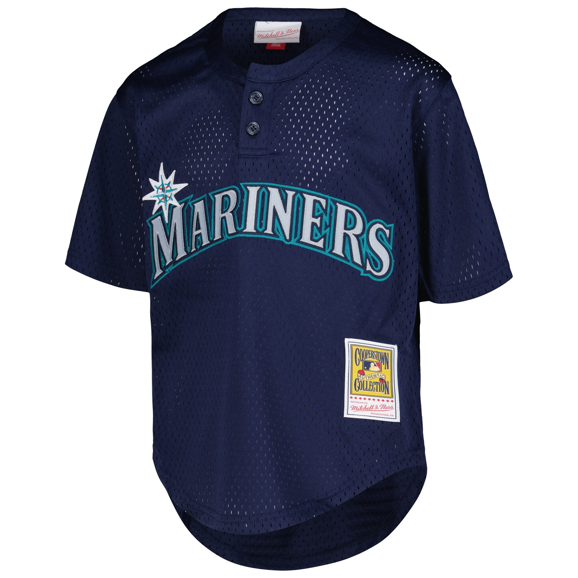 Ken Griffey Jr. Seattle Mariners Mitchell & Ness Youth Cooperstown CollectionMesh Batting Practice Jersey - Navy