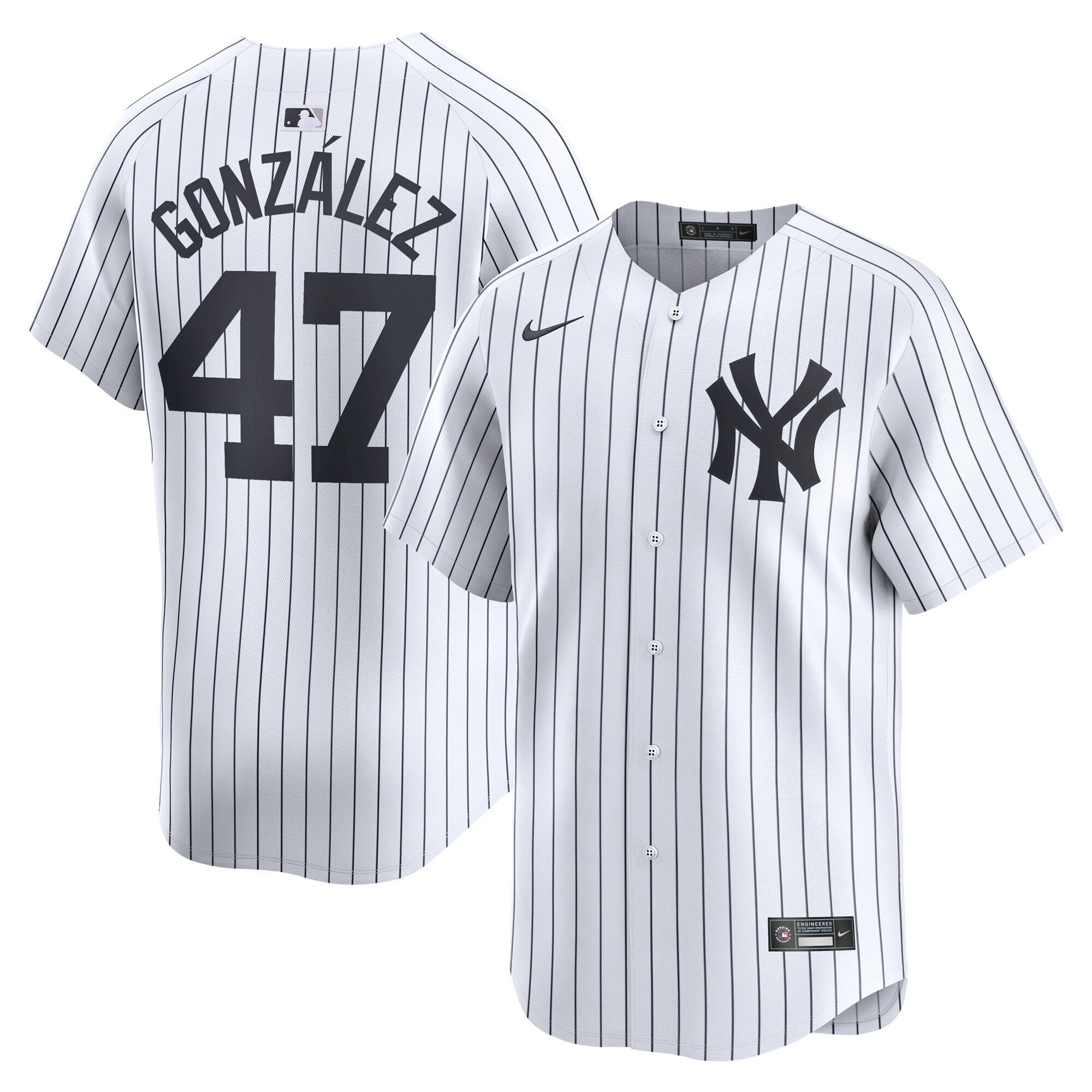 Victor Gonz\u00c3\u00a1lez New York Yankees Home Limited Player Jersey White