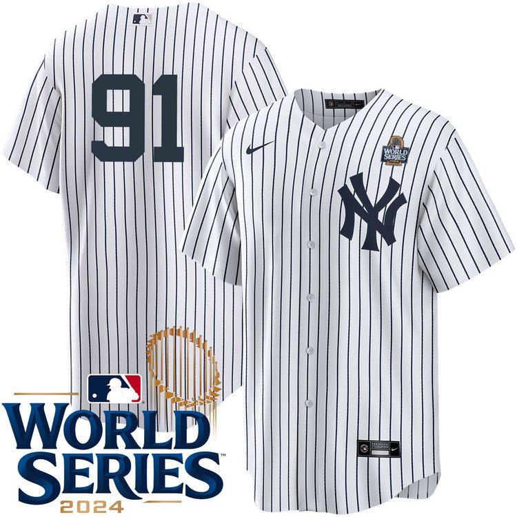 Oswald Peraza New York Yankees Home Player World Series Jersey