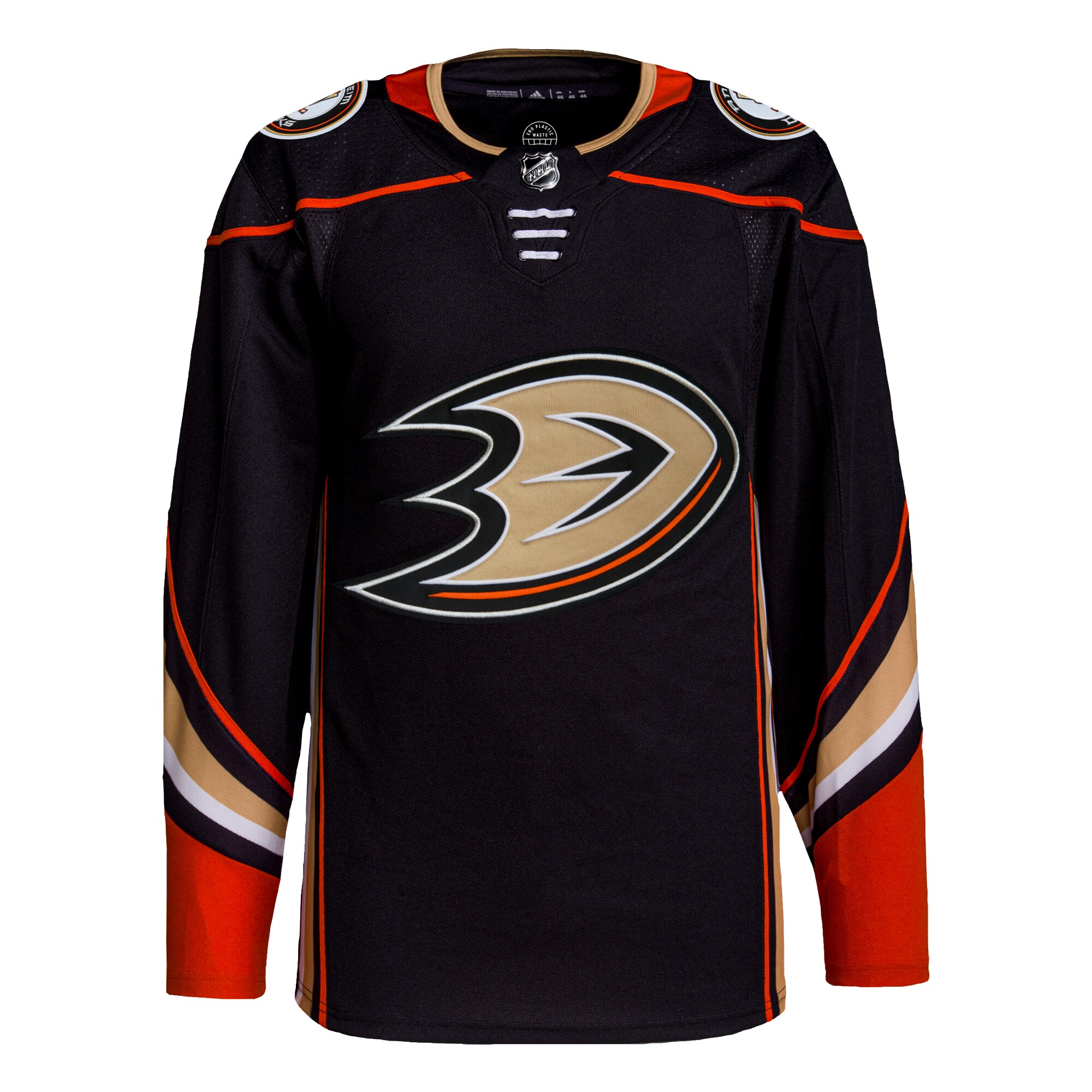Anaheim Ducks adidas Men's Home Authentic Jersey - Black