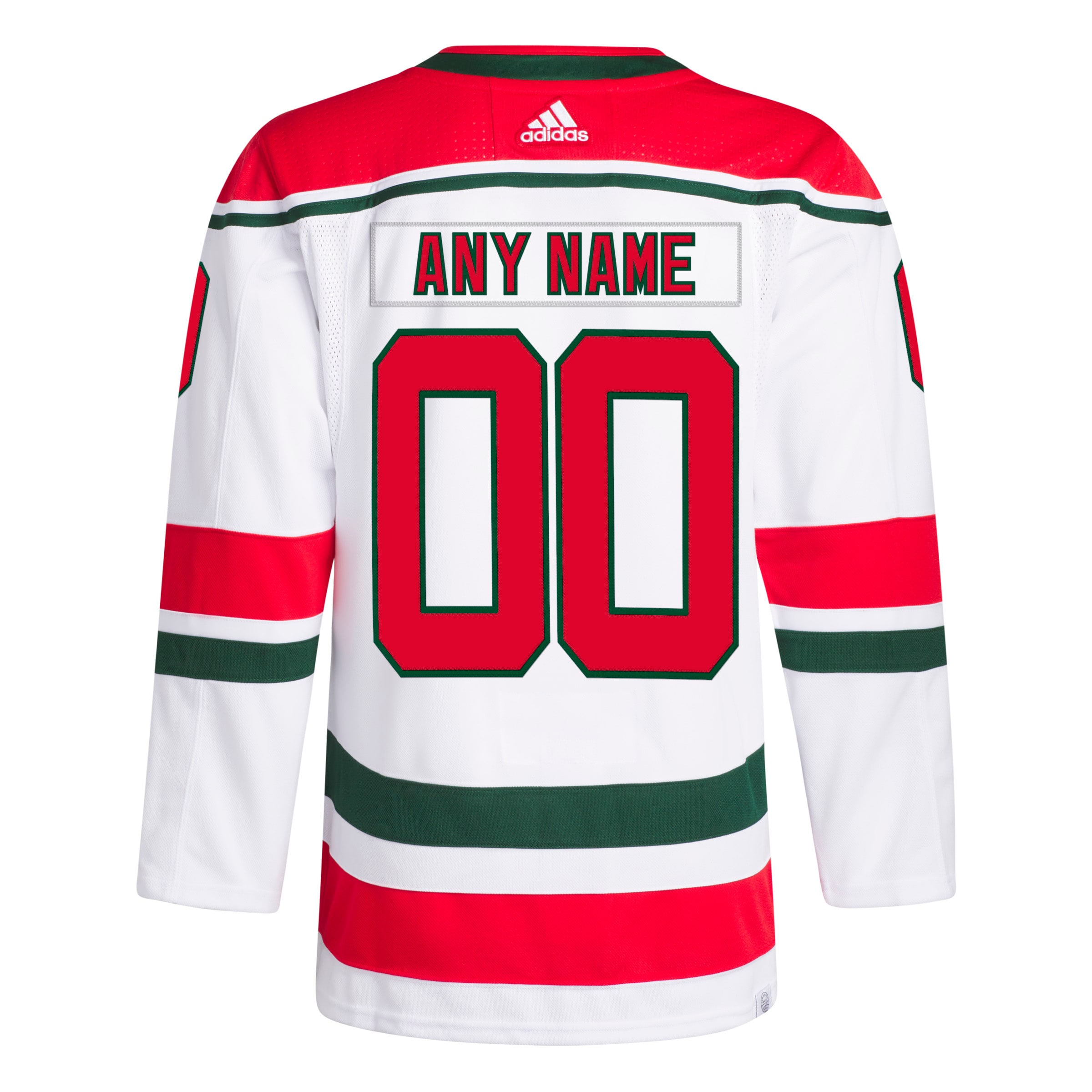 New Jersey Devils adidas  W Anniversary Heritage Primegreen Authentic Custom Jersey - White