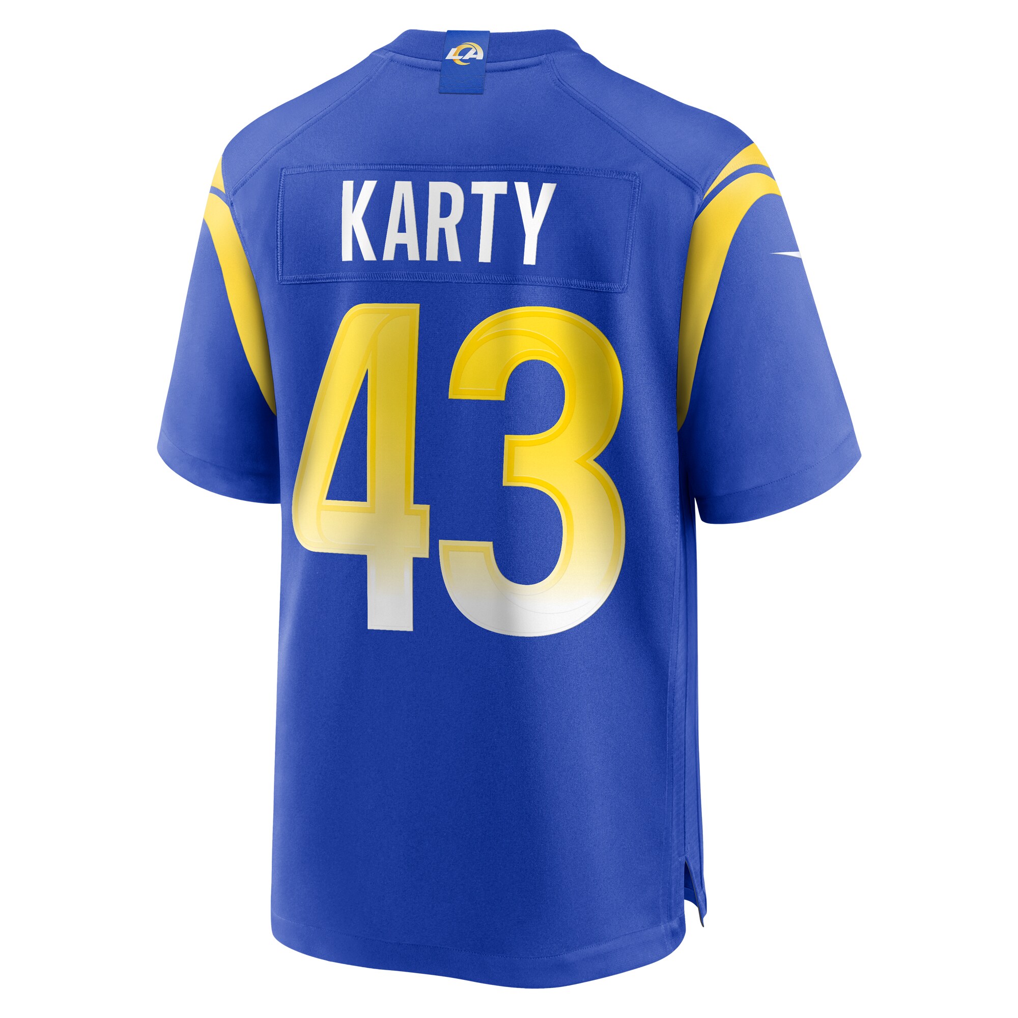 Joshua Karty Los Angeles Rams  Team Game Jersey -  Royal