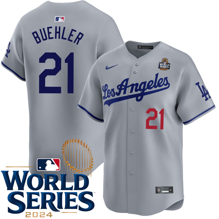 Walker Buehler Los Angeles Dodgers Road Limited World Series Jersey