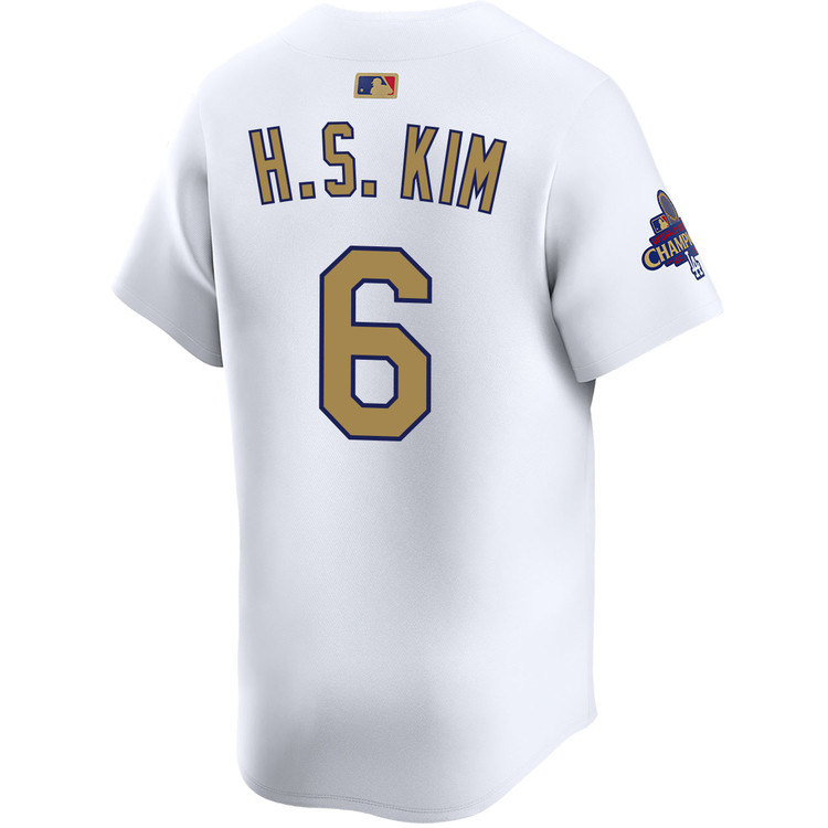 Hyeseong Kim Los Angeles Dodgers Home 2025 Gold Collection Limited Jersey