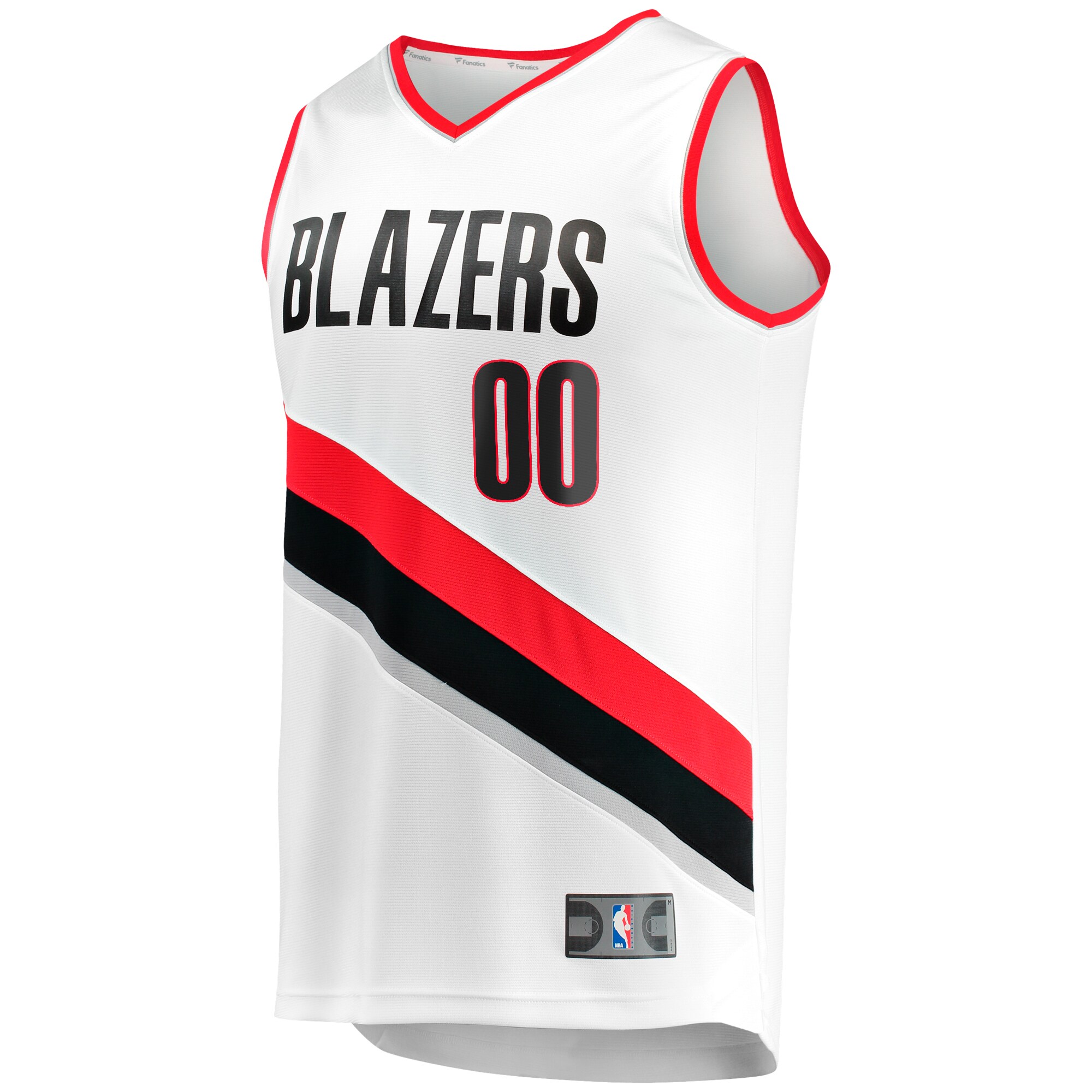 Portland Trail Blazers Fanatics Youth Fast Break Replica Custom Jersey - Association Edition - White