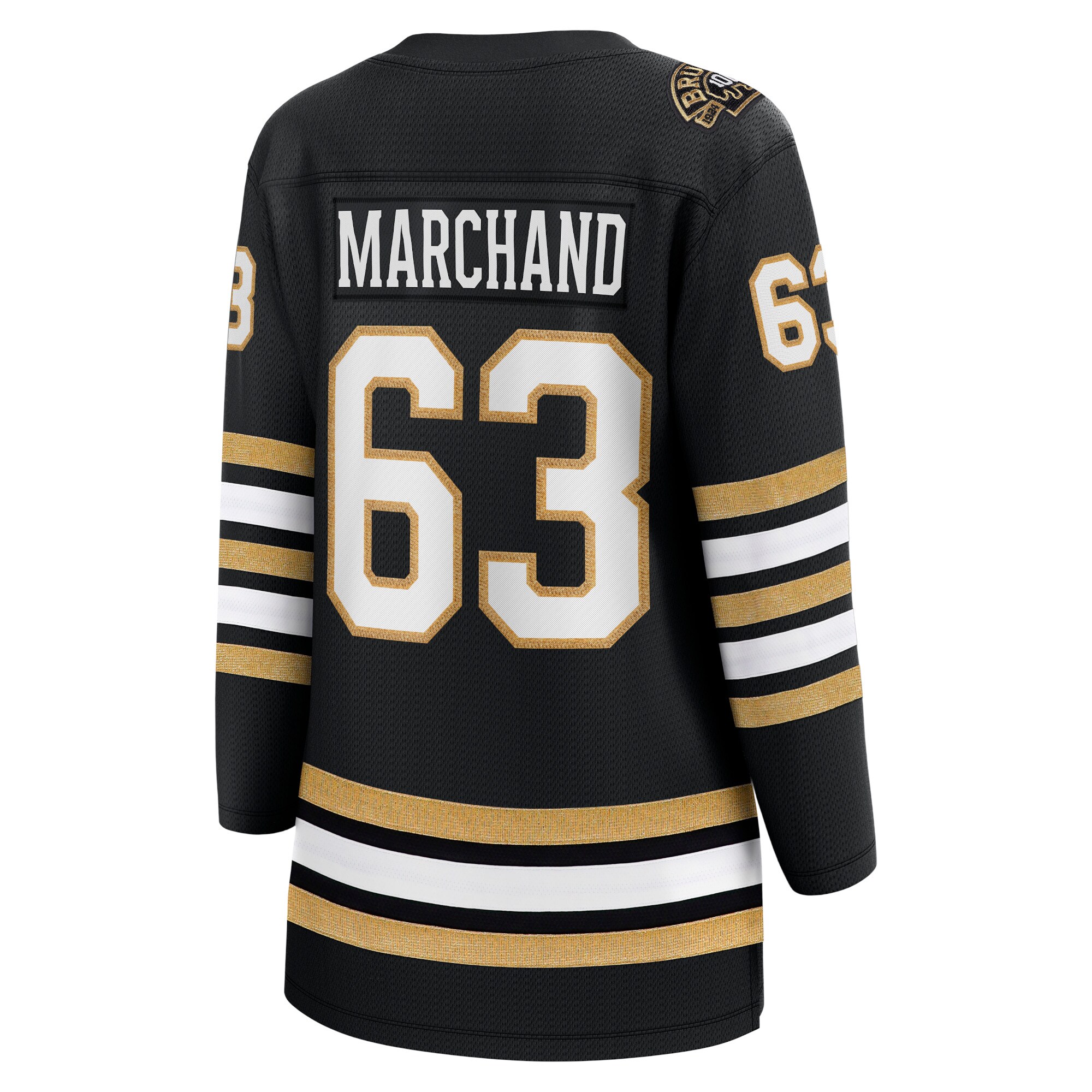 Brad Marchand Boston Bruins Fanatics Women's 100th Anniversary Premier Breakaway Player Jersey - Black