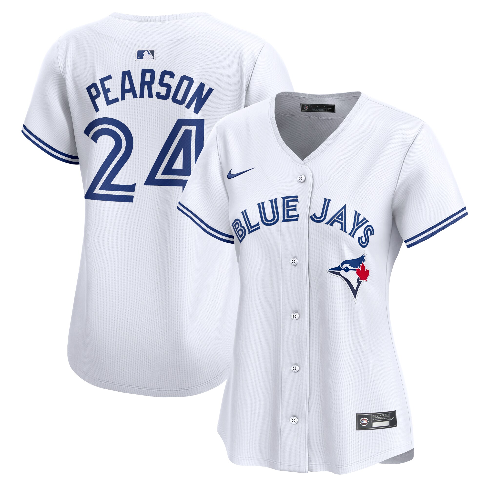 Nate Pearson Toronto Blue Jays Women's Home Limited Player Jersey - White