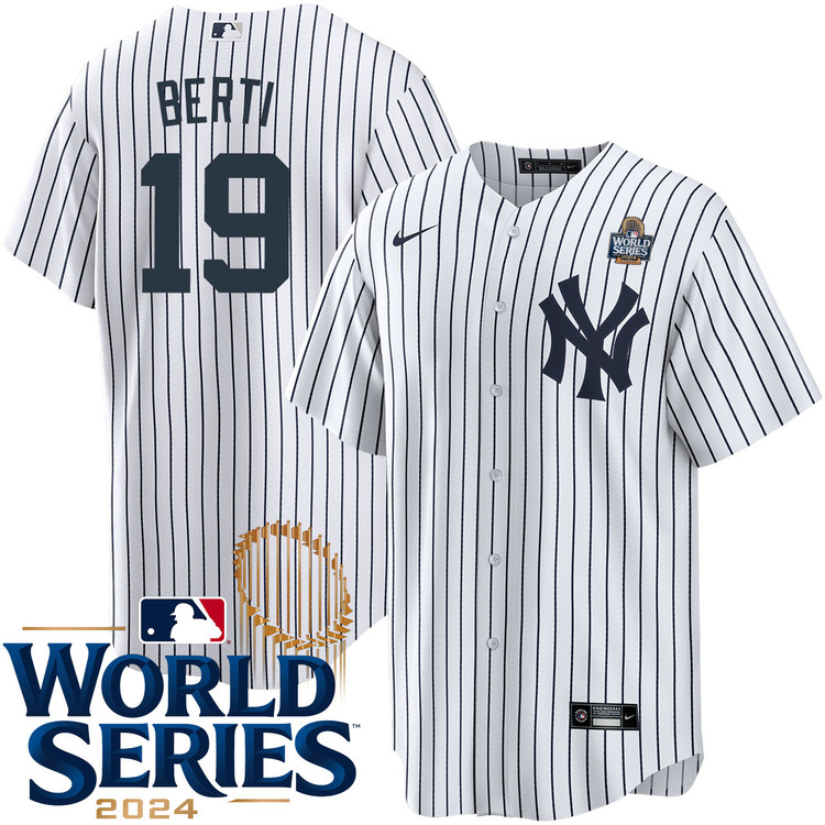 Jon Berti New York Yankees Youth Home World Series Jersey