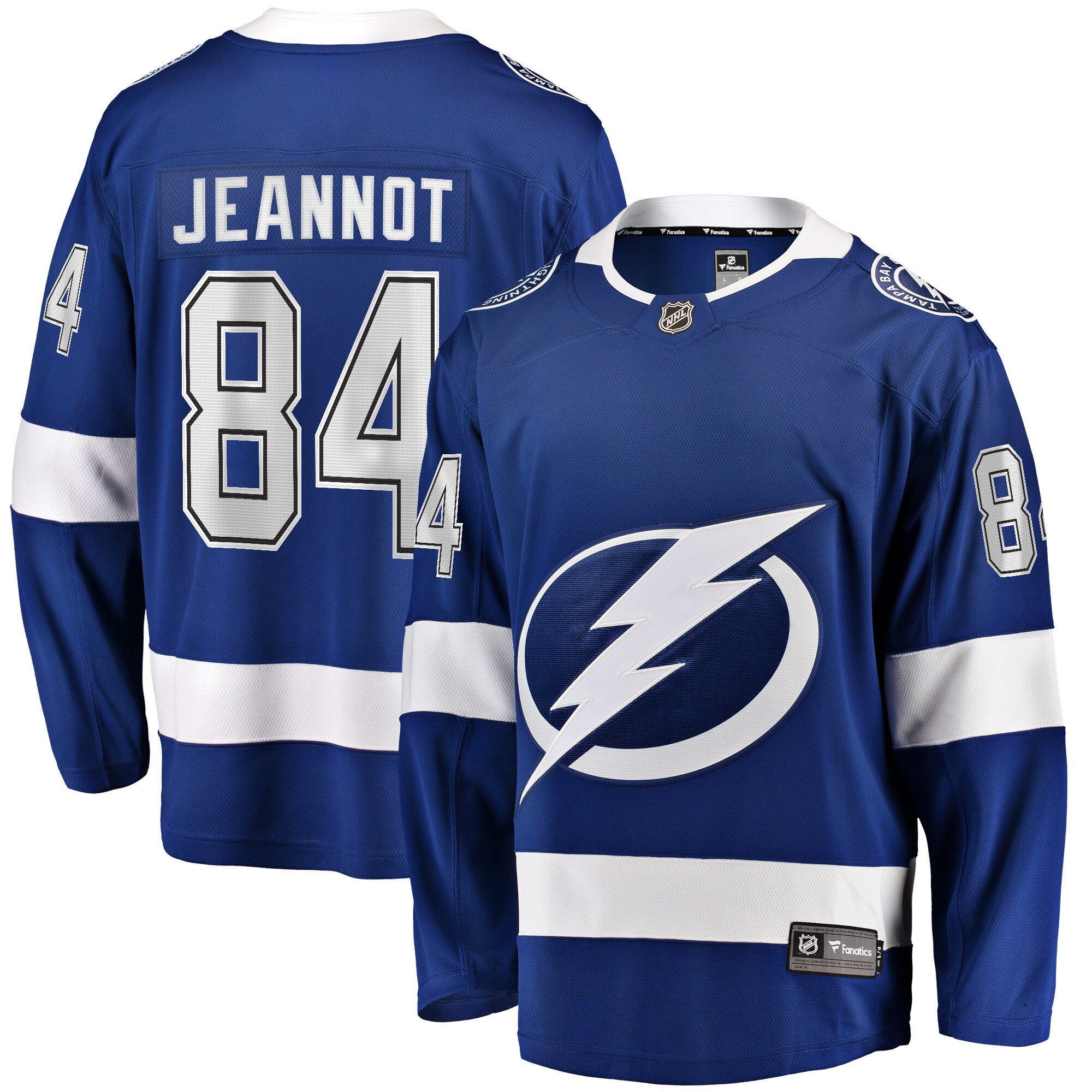 Tanner Jeannot Tampa Bay Lightning Fanatics Home Breakaway Jersey - Blue