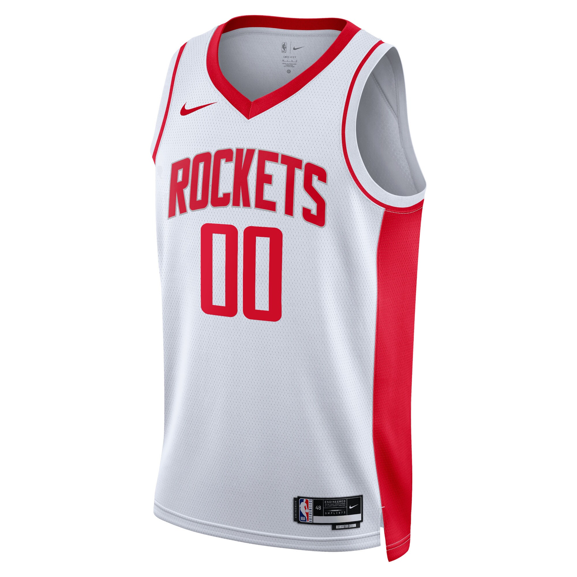 Houston Rockets Unisex Swingman Custom Jersey White - Association Edition