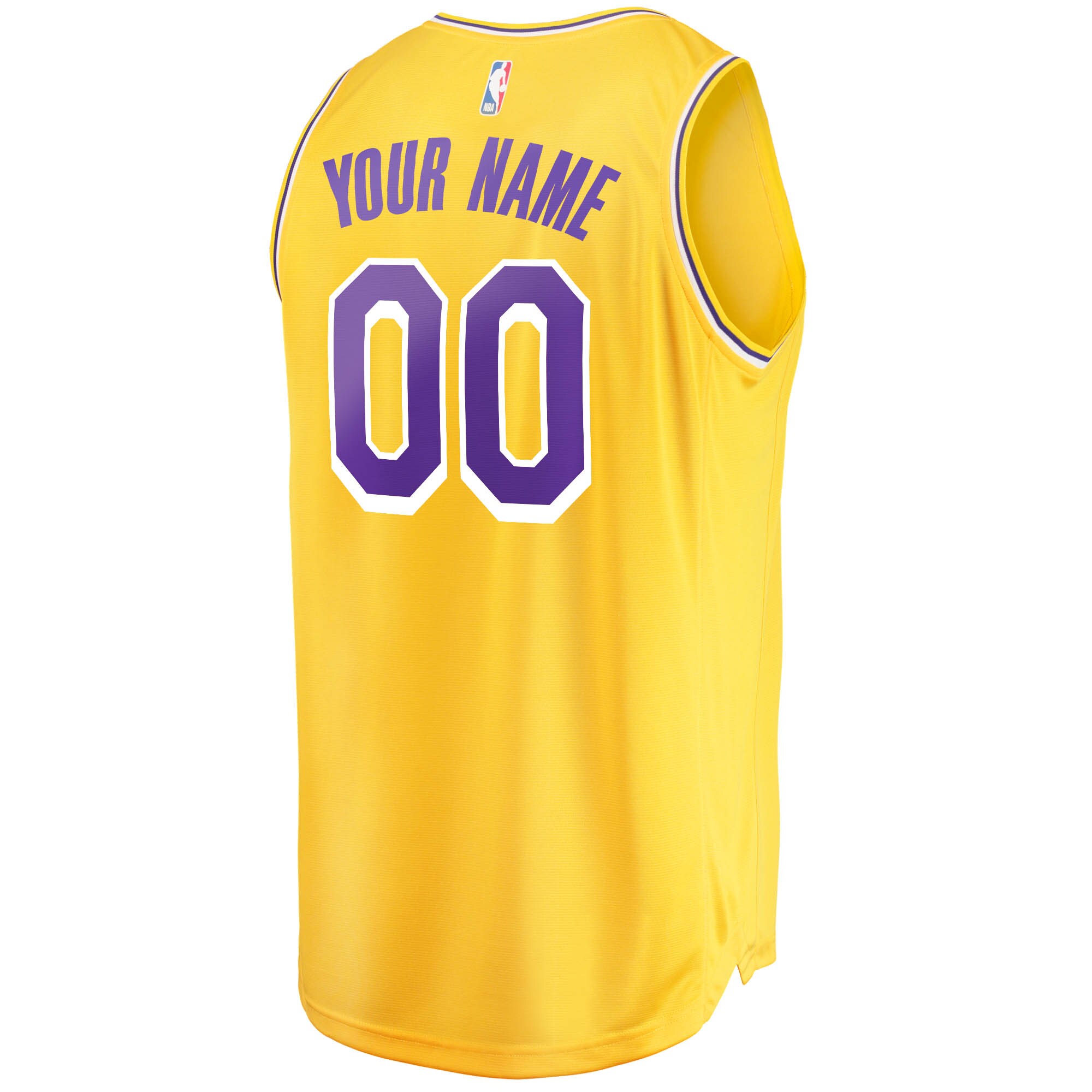 Los Angeles Lakers Fanatics Fast Break Custom Replica Jersey Gold - Icon Edition