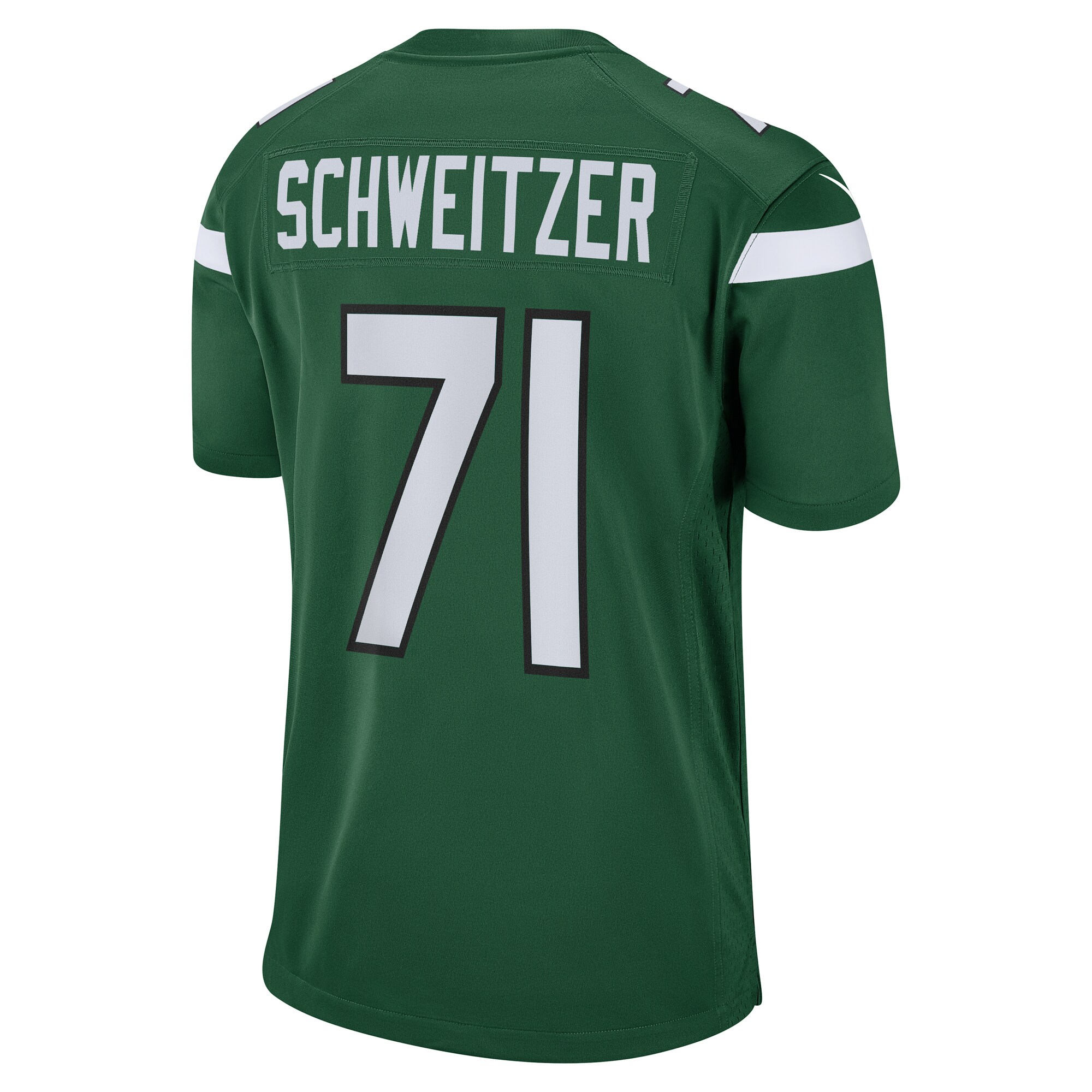 Wes Schweitzer New York Jets  Game Jersey - Green