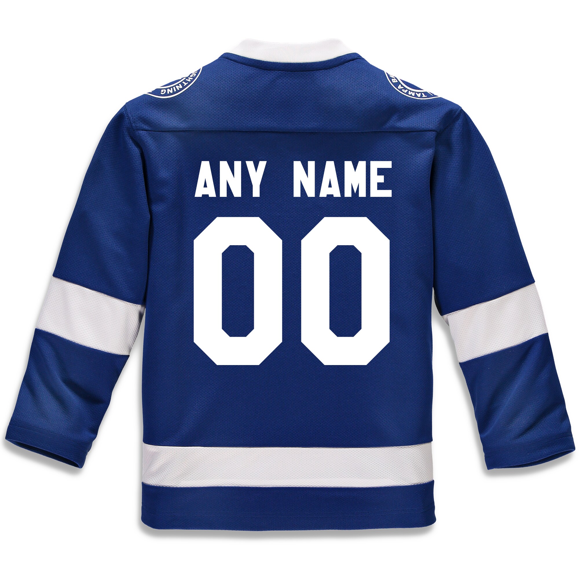 Tampa Bay Lightning Fanatics Youth Home Replica Custom Jersey - Blue