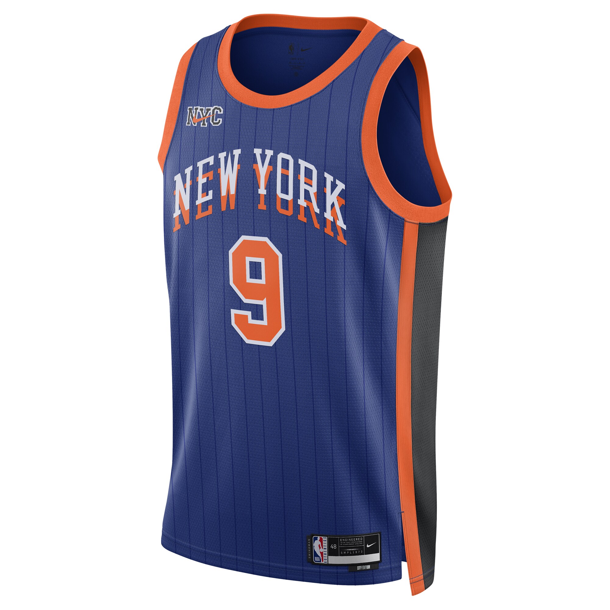 RJ Barrett New York Knicks Unisex 2023\/24 Swingman Jersey - Blue - City Edition
