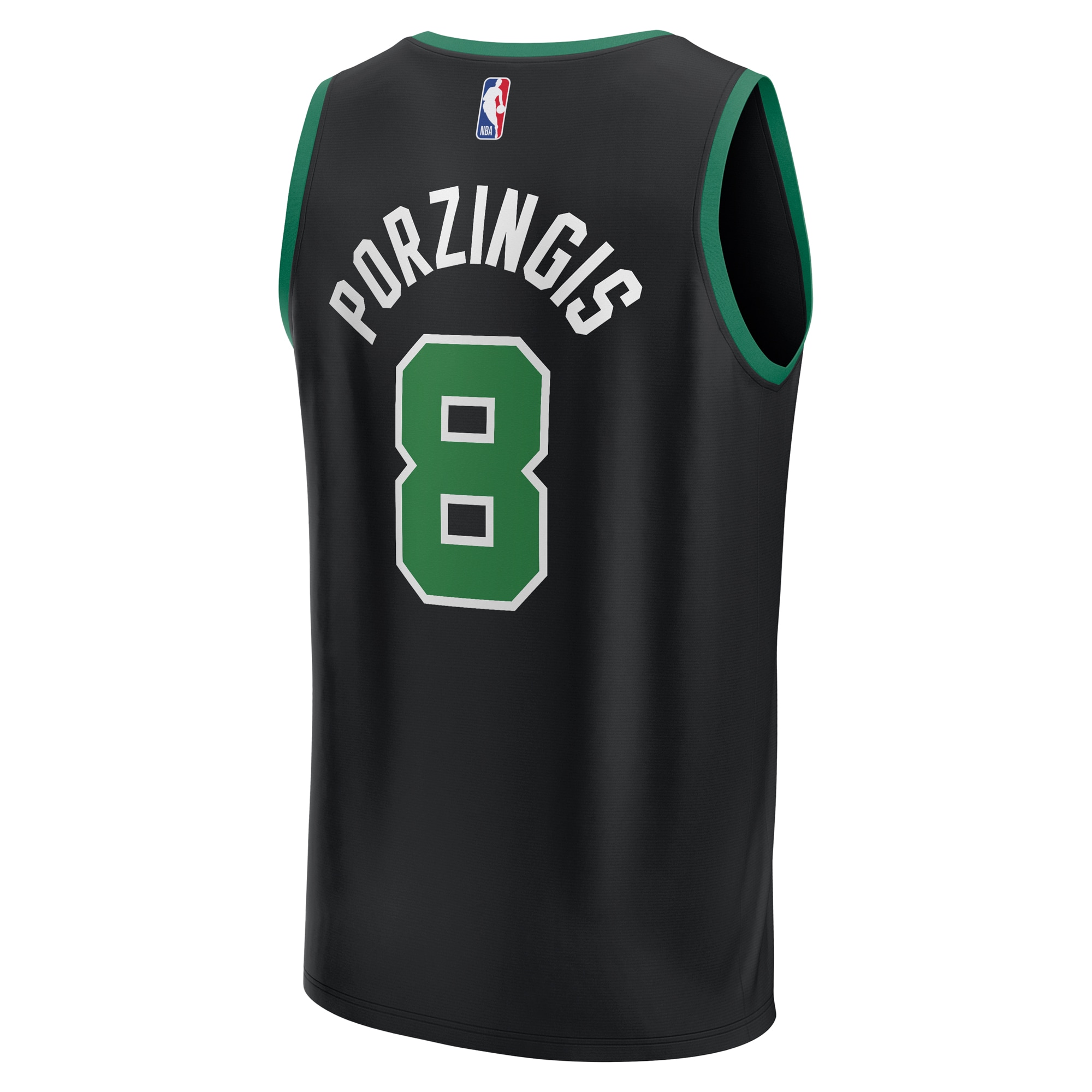 Kristaps Porzingis Boston Celtics Fanatics Fast Break Player Jersey - Statement Edition - Black