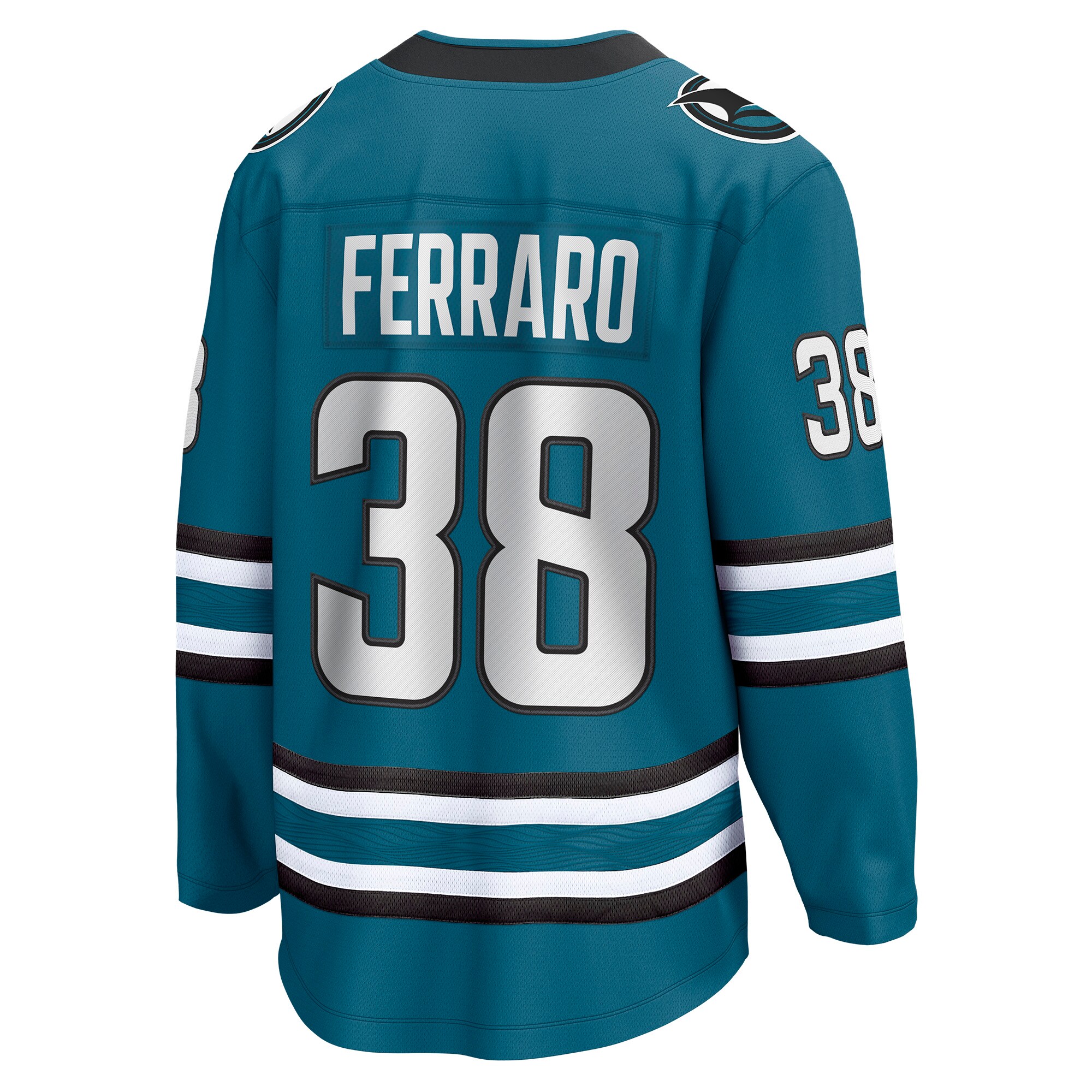 Mario Ferraro San Jose Sharks Fanatics Home Breakaway Player Jersey - Teal