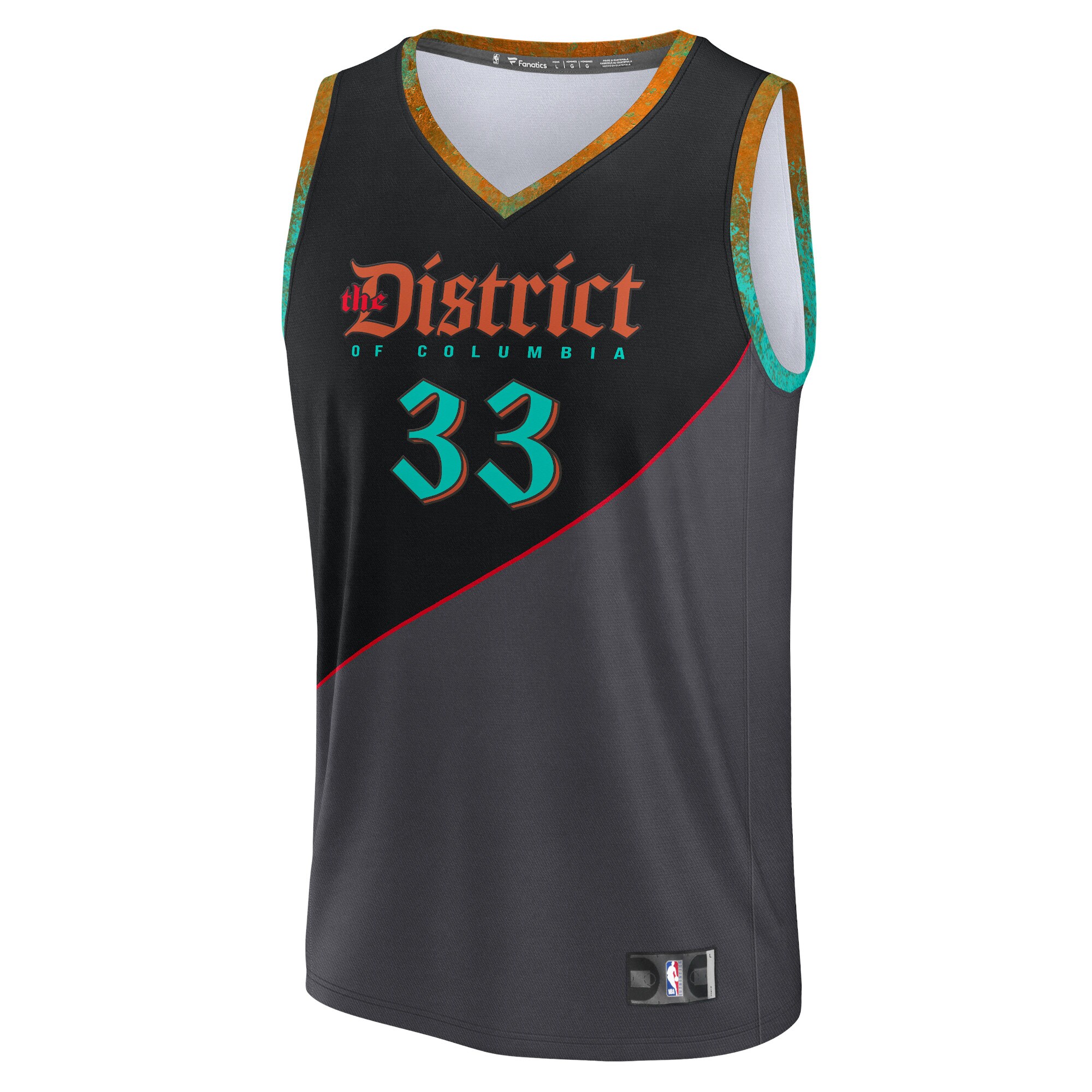 Kyle Kuzma Washington Wizards Fanatics Fast Break Jersey - Black - City Edition