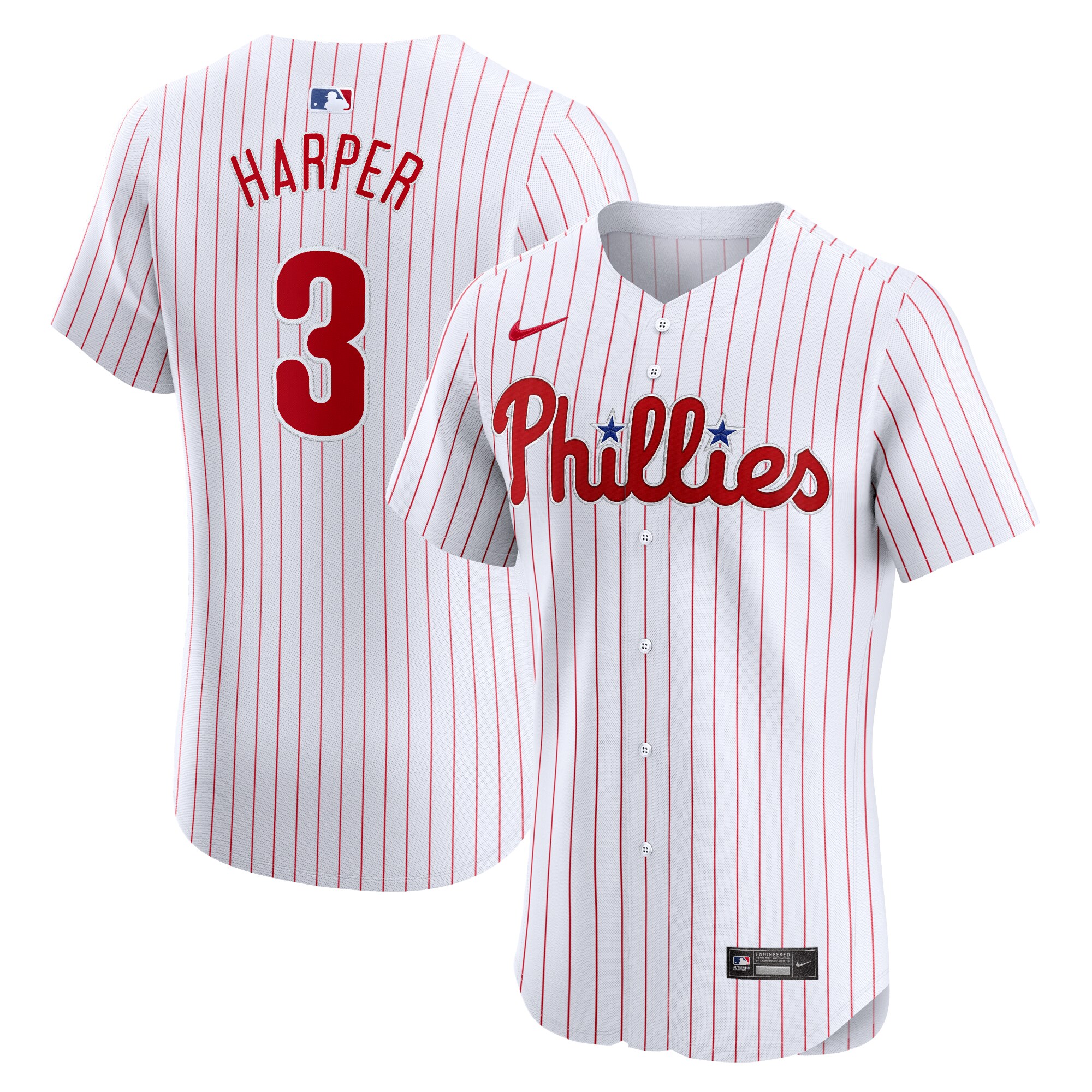 Bryce Harper Philadelphia Phillies  Home Elite Jersey - White