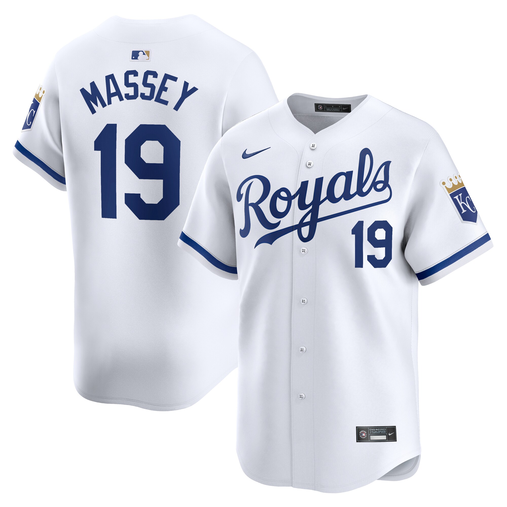 Michael Massey Kansas City Royals  Home Limited Player Jersey - White