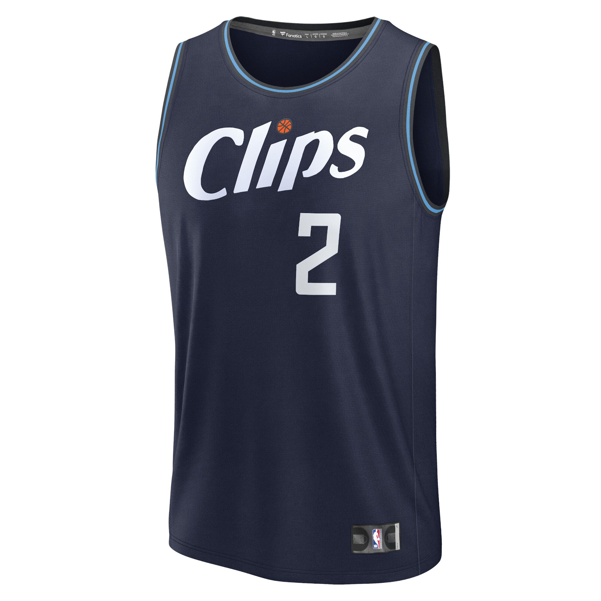 Kawhi Leonard LA Clippers Fanatics Fast Break Jersey - Navy - City Edition