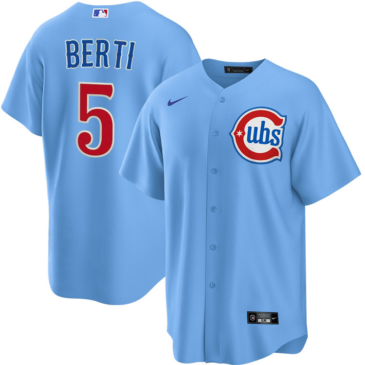 Jon Berti Chicago Cubs Blues Alternate Jersey