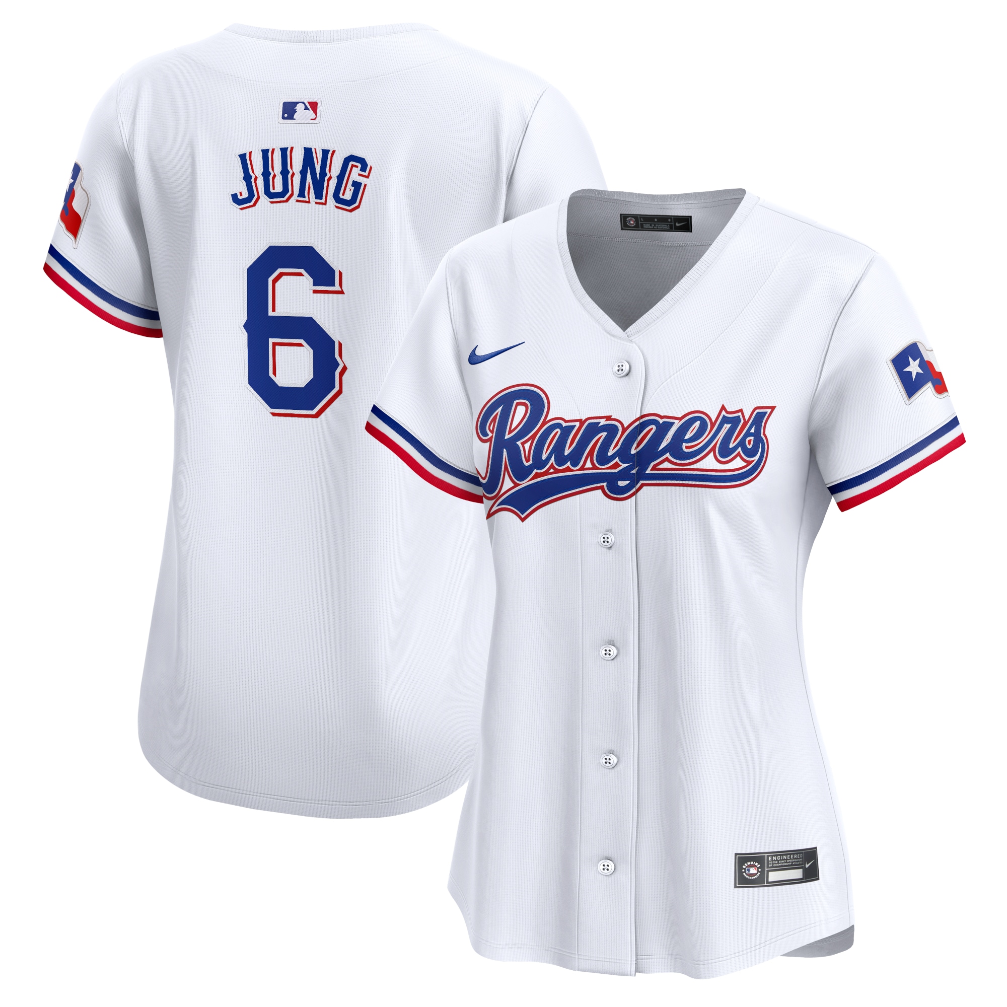 Josh Jung Texas Rangers  Women's  Home Limited Player Jersey - White