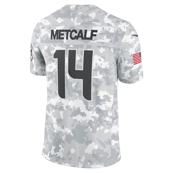 DK Metcalf Seattle Seahawks 2024 Salute to Service Limited Jersey - Arctic Camo