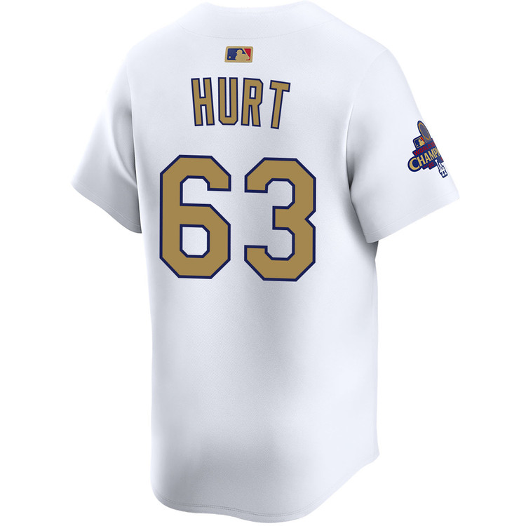 Kyle Hurt Los Angeles Dodgers Home 2025 Gold Collection Limited Jersey