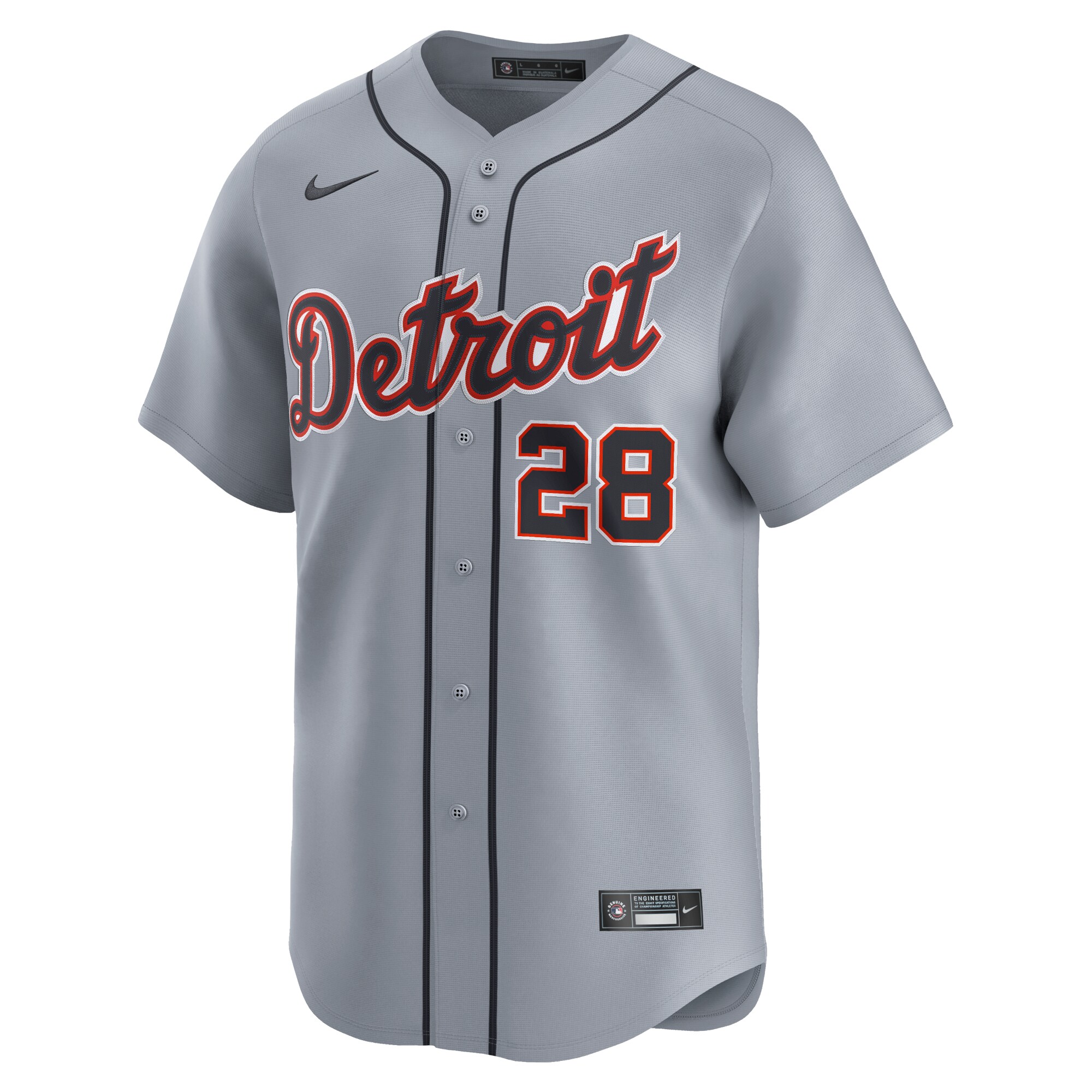 Javier Baez Detroit Tigers  Road Limited Player Jersey Gray