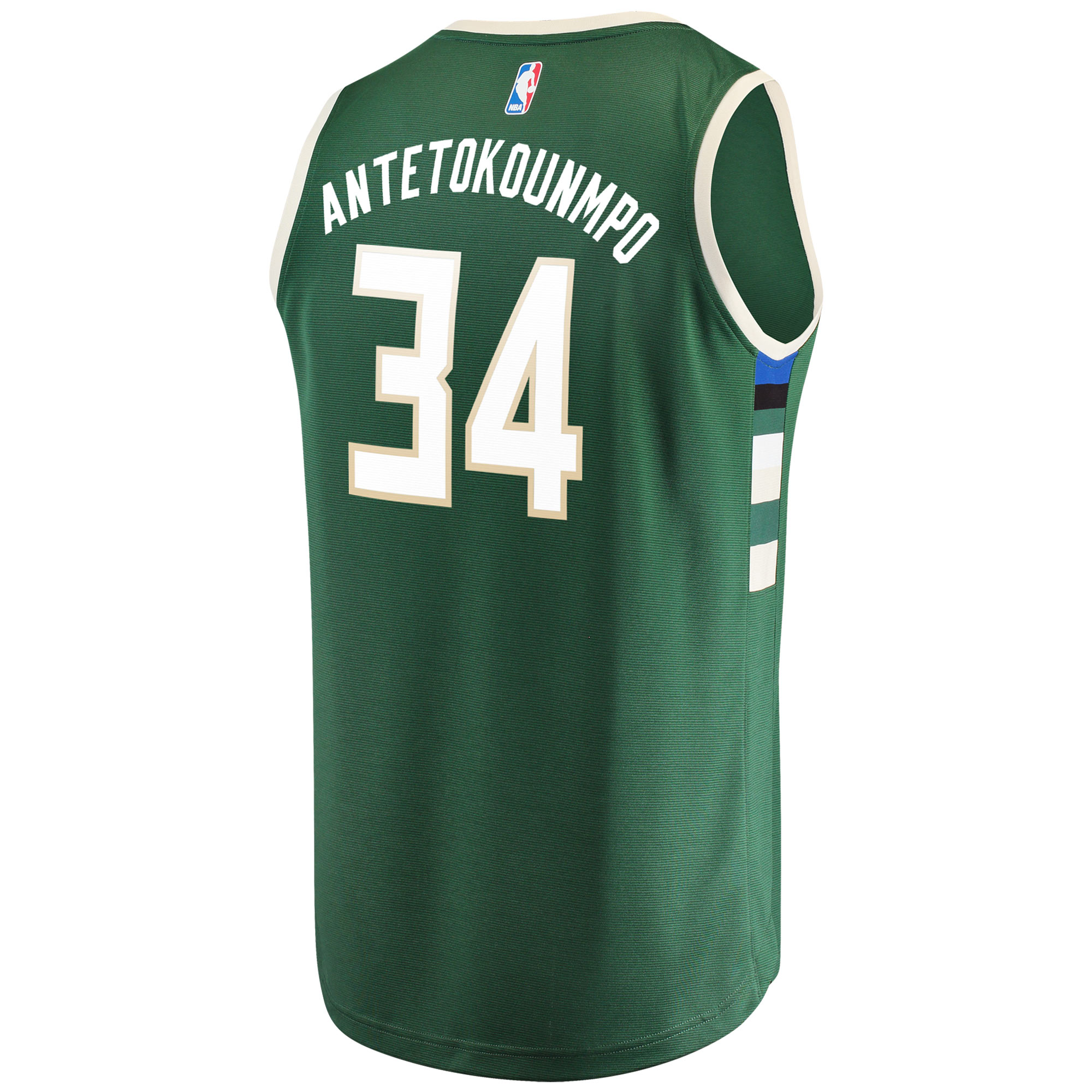 Giannis Antetokounmpo Milwaukee Bucks Fanatics Youth Fast Break Player Jersey Green - Icon Edition
