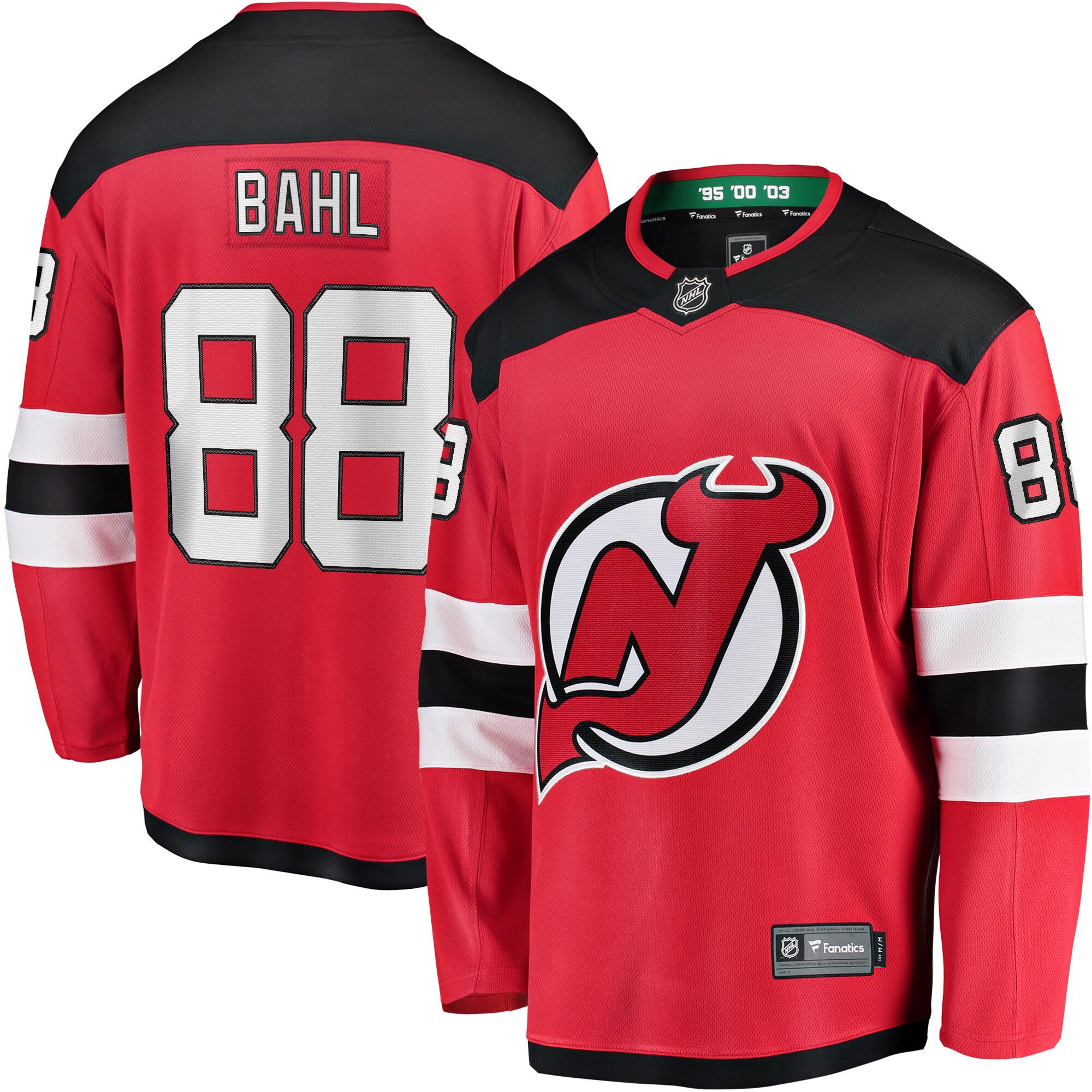 Kevin Bahl New Jersey Devils Fanatics Home Breakaway Jersey - Red