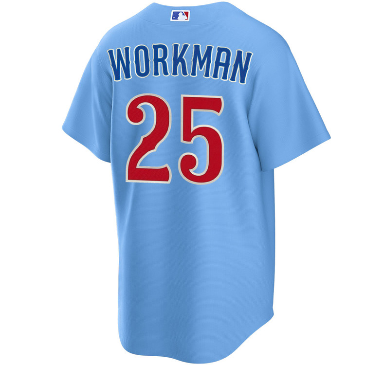 Gage Workman Chicago Cubs Blues Alternate Jersey