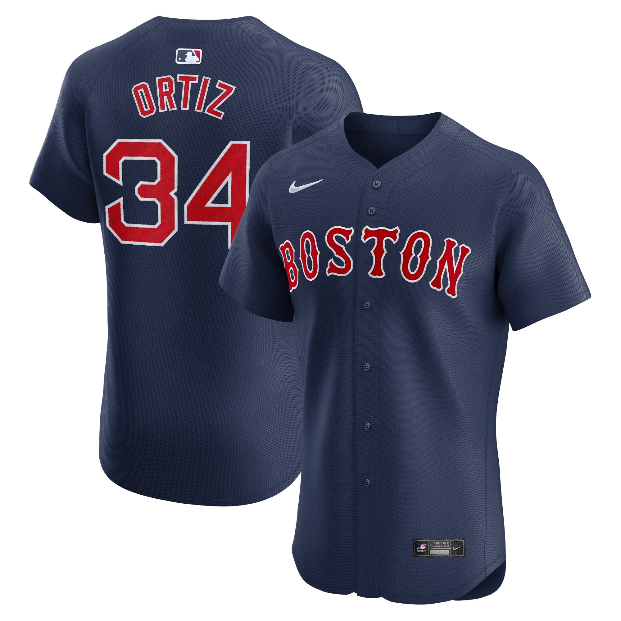 David Ortiz Boston Red Sox  Alternate Elite Player Jersey - Navy