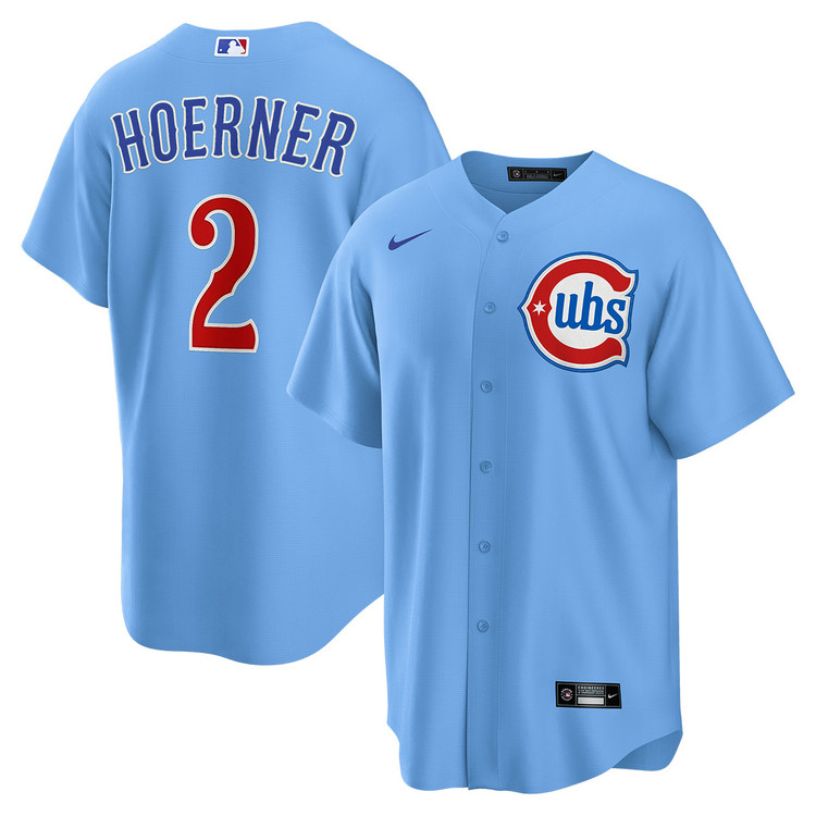 Nico Hoerner Chicago Cubs Blues Alternate Jersey